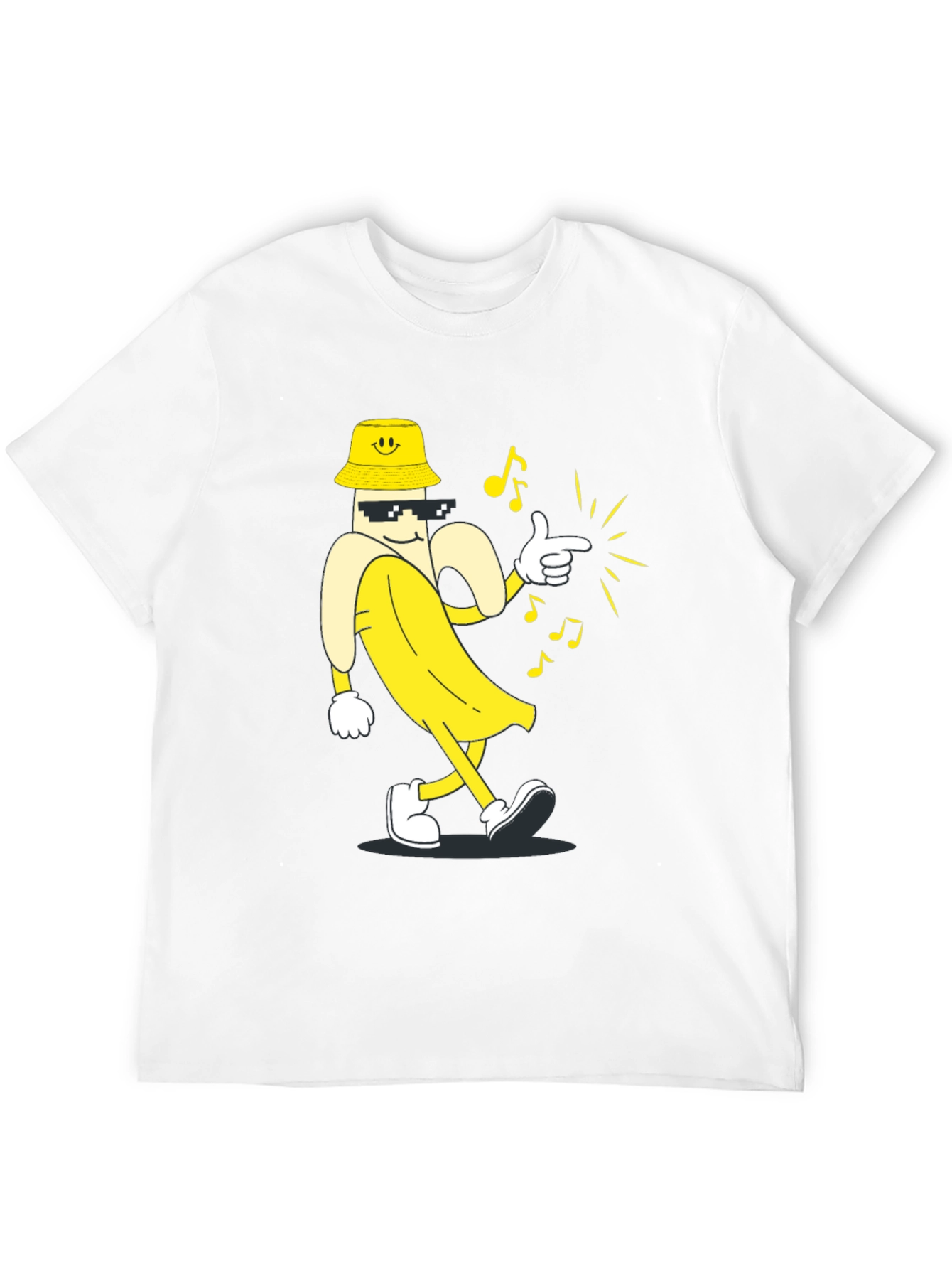 Cool Banana T-Shirt - Black Cartoon Graphic