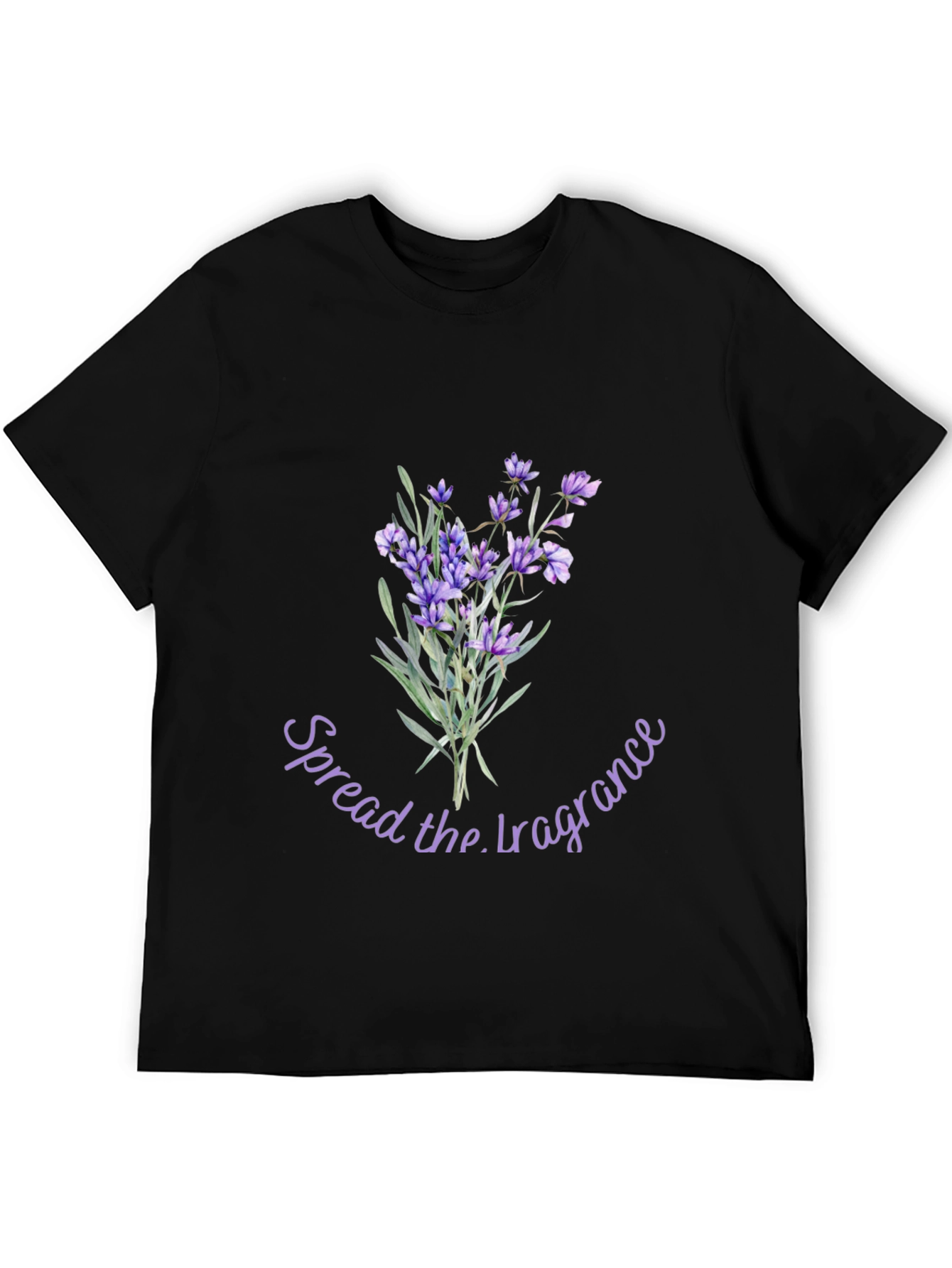Floral Lavender Spread the Fragrance Graphic T-Shirt