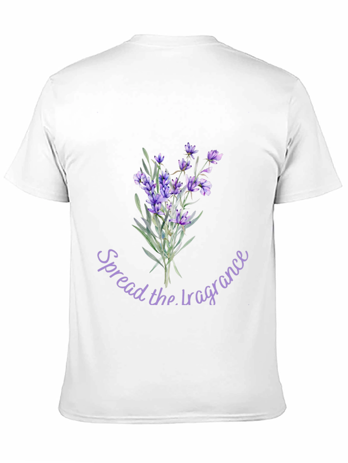 Floral Lavender Spread the Fragrance Graphic T-Shirt