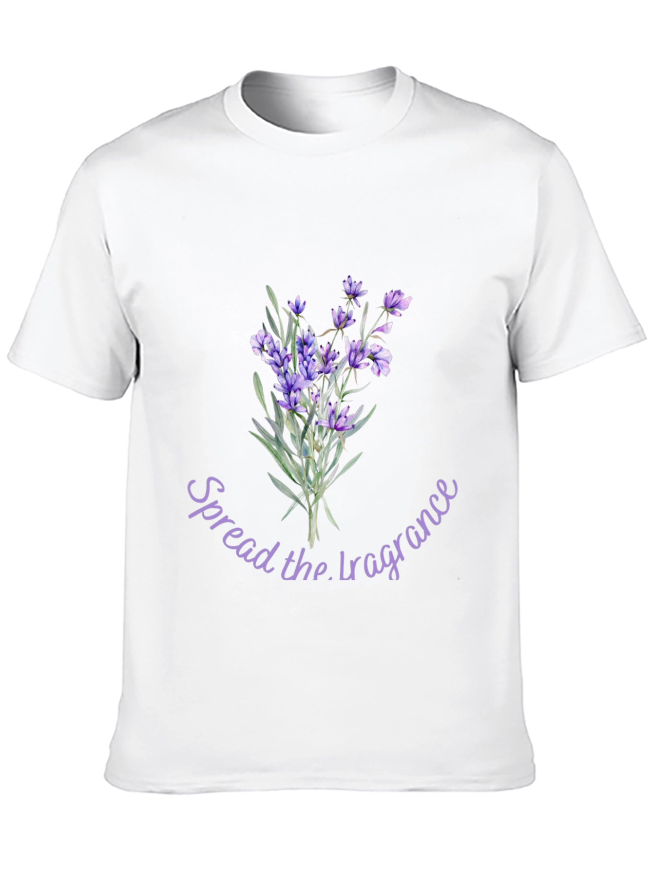 Floral Lavender Spread the Fragrance Graphic T-Shirt