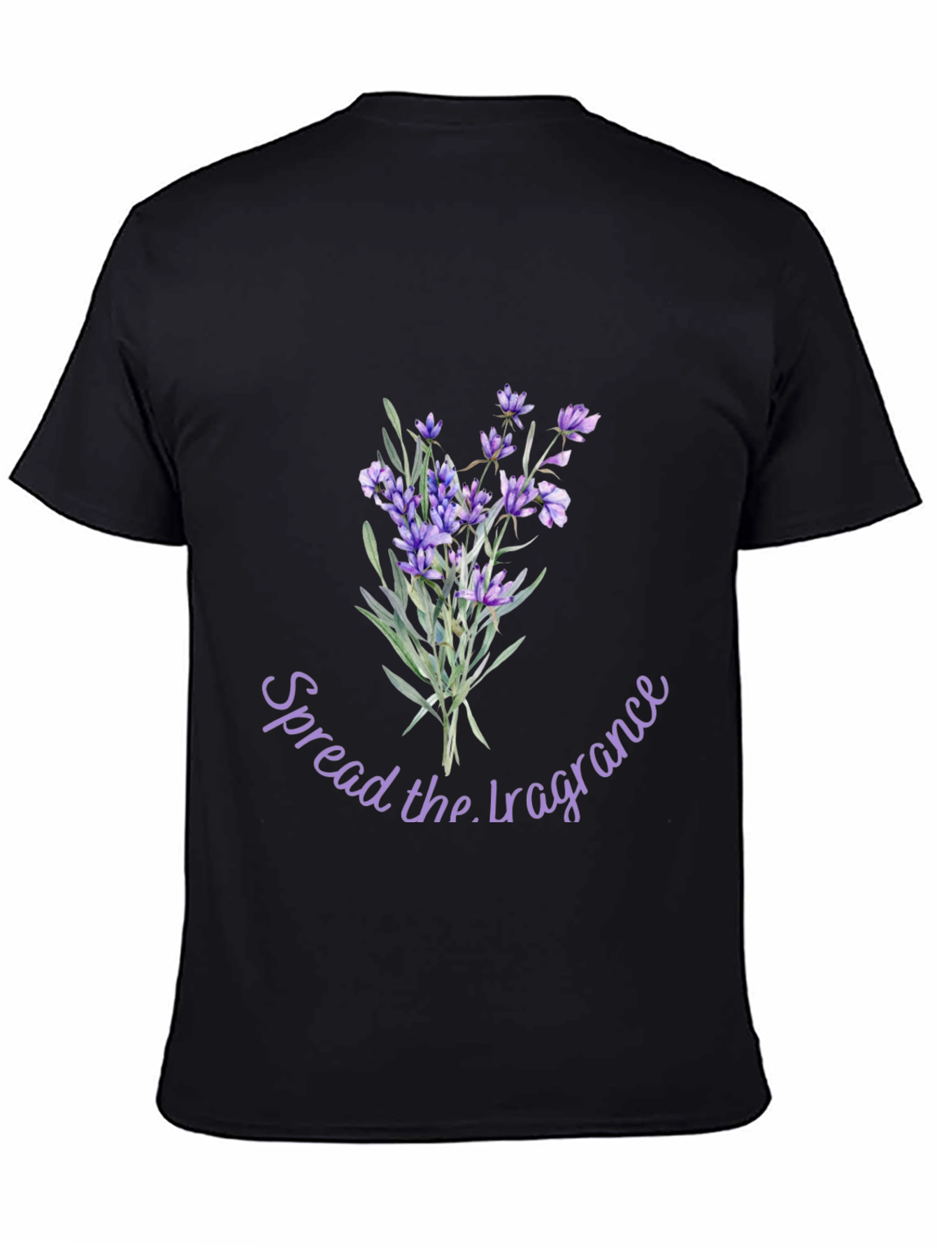 Floral Lavender Spread the Fragrance Graphic T-Shirt