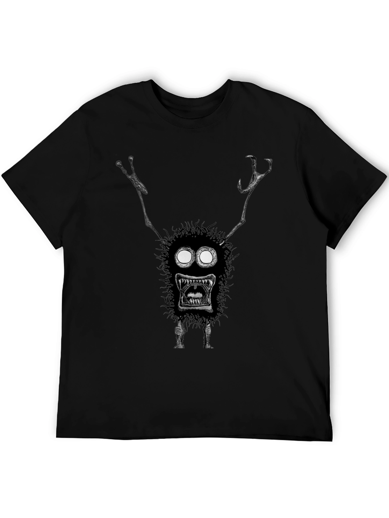 Monster Graphic Black T-Shirt