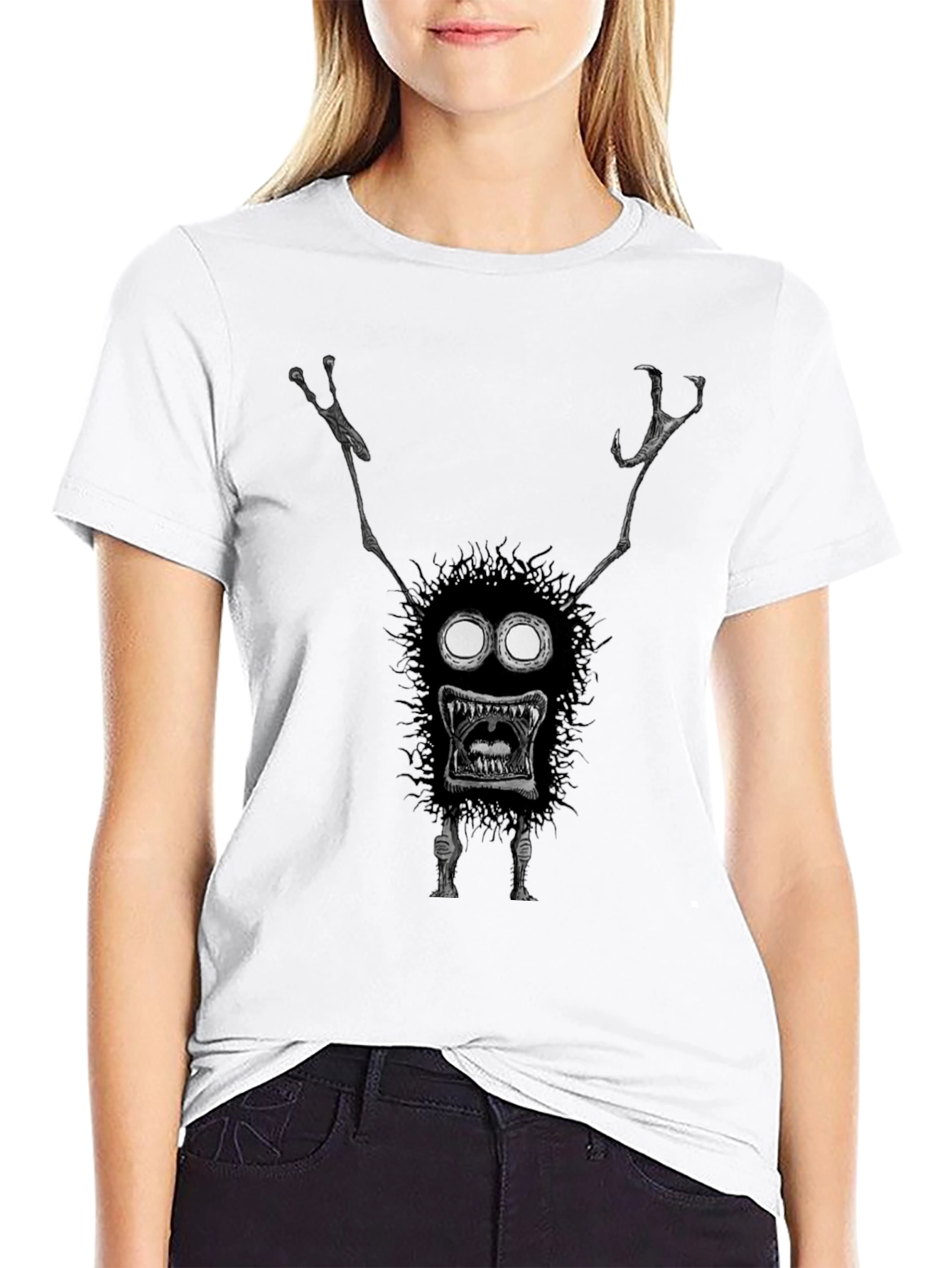 Monster Graphic Black T-Shirt