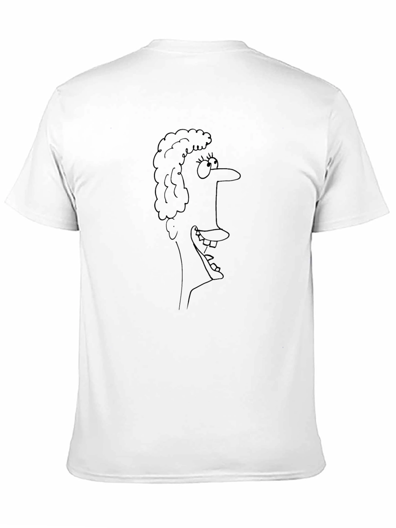 Cartoon Face Black T-Shirt