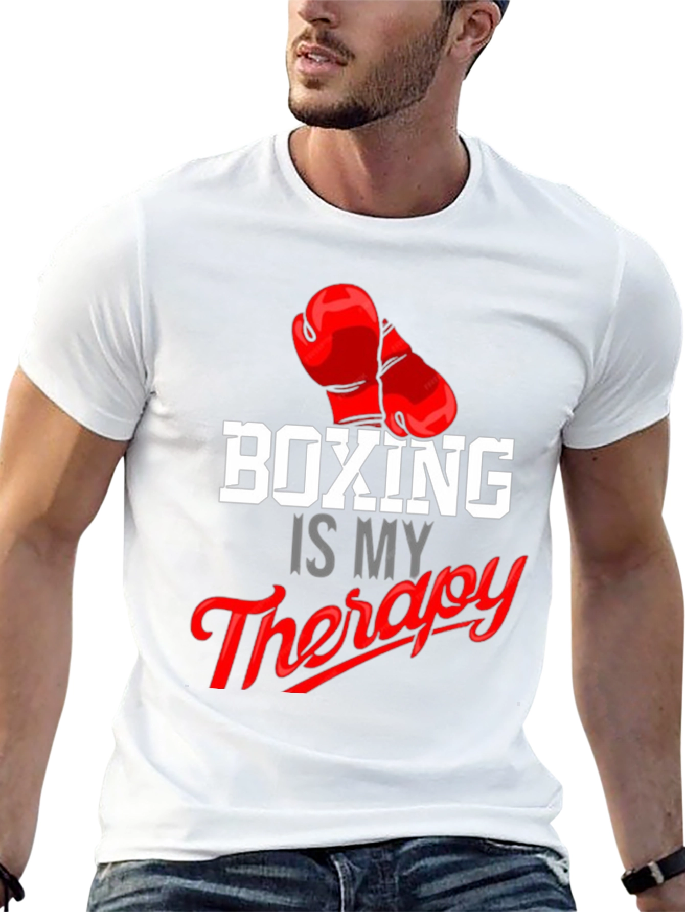 Boxing Is My Therapy Graphic Tee