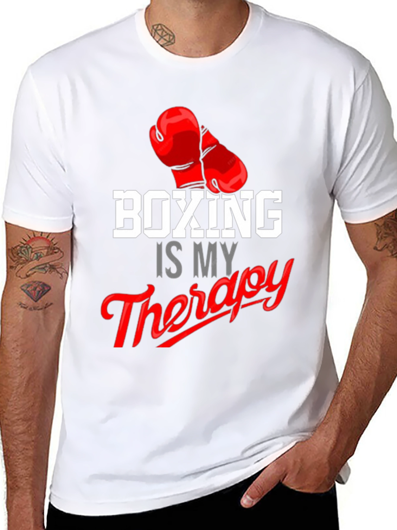 Boxing Is My Therapy Graphic Tee