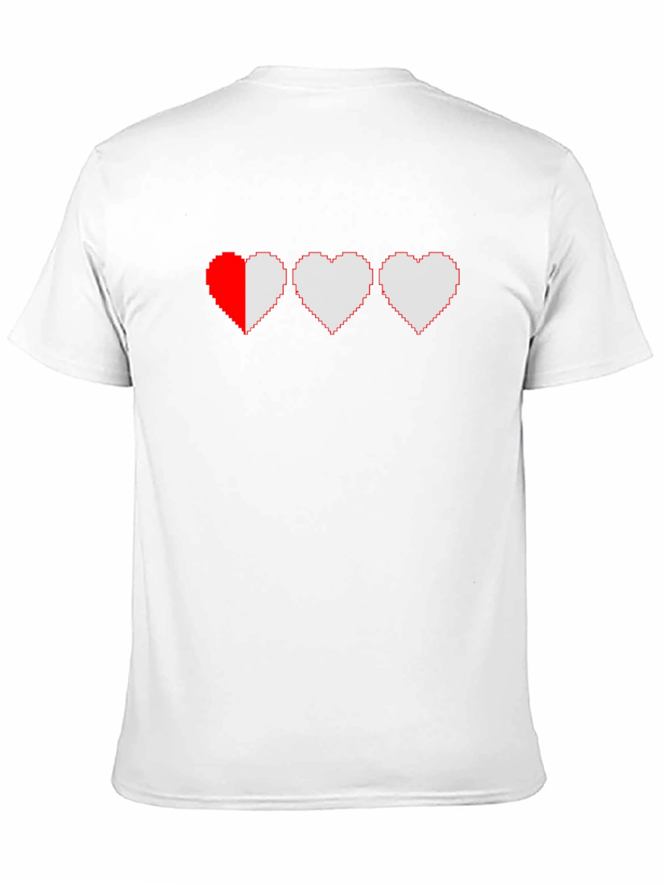 Pixel Heart Gamer T-Shirt - Black
