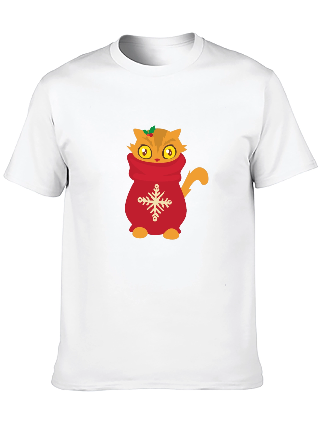 Cute Cat in Sweater Graphic T-Shirt