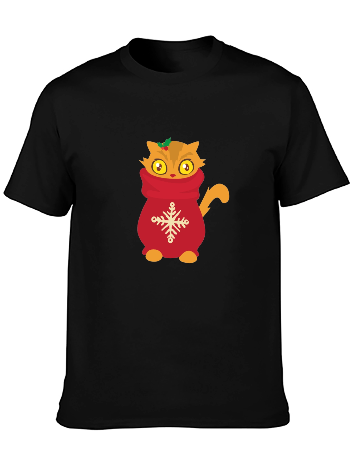 Cute Cat in Sweater Graphic T-Shirt