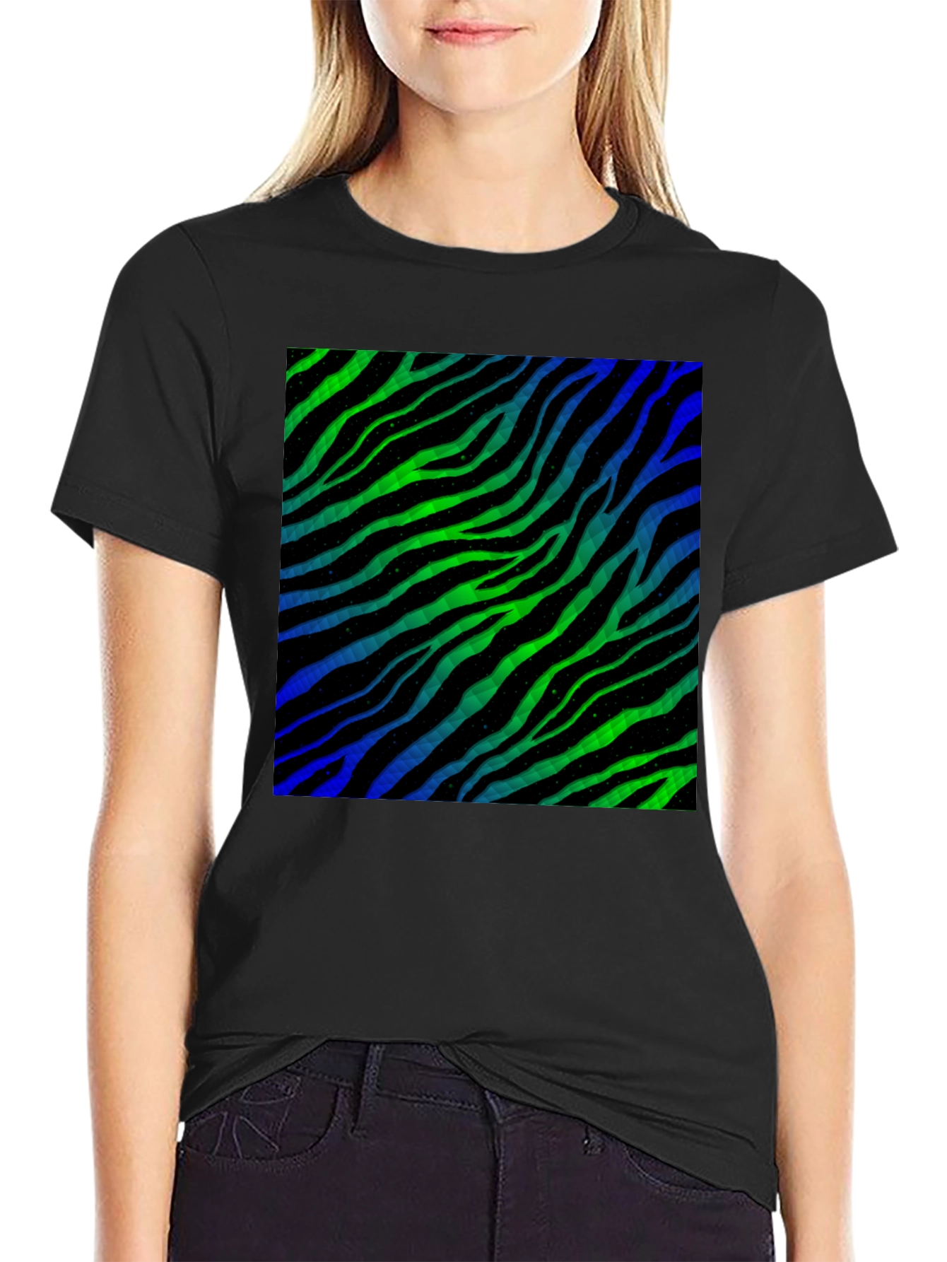 Zebra Stripe Pattern T-Shirt