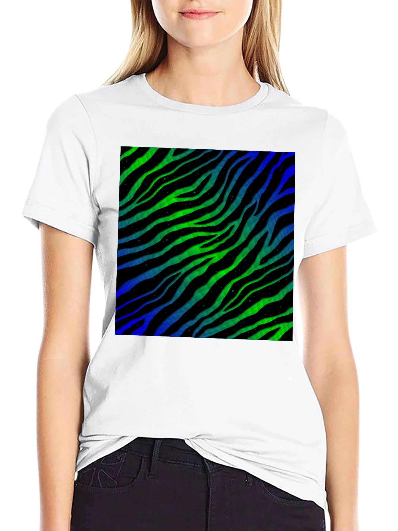 Zebra Stripe Pattern T-Shirt