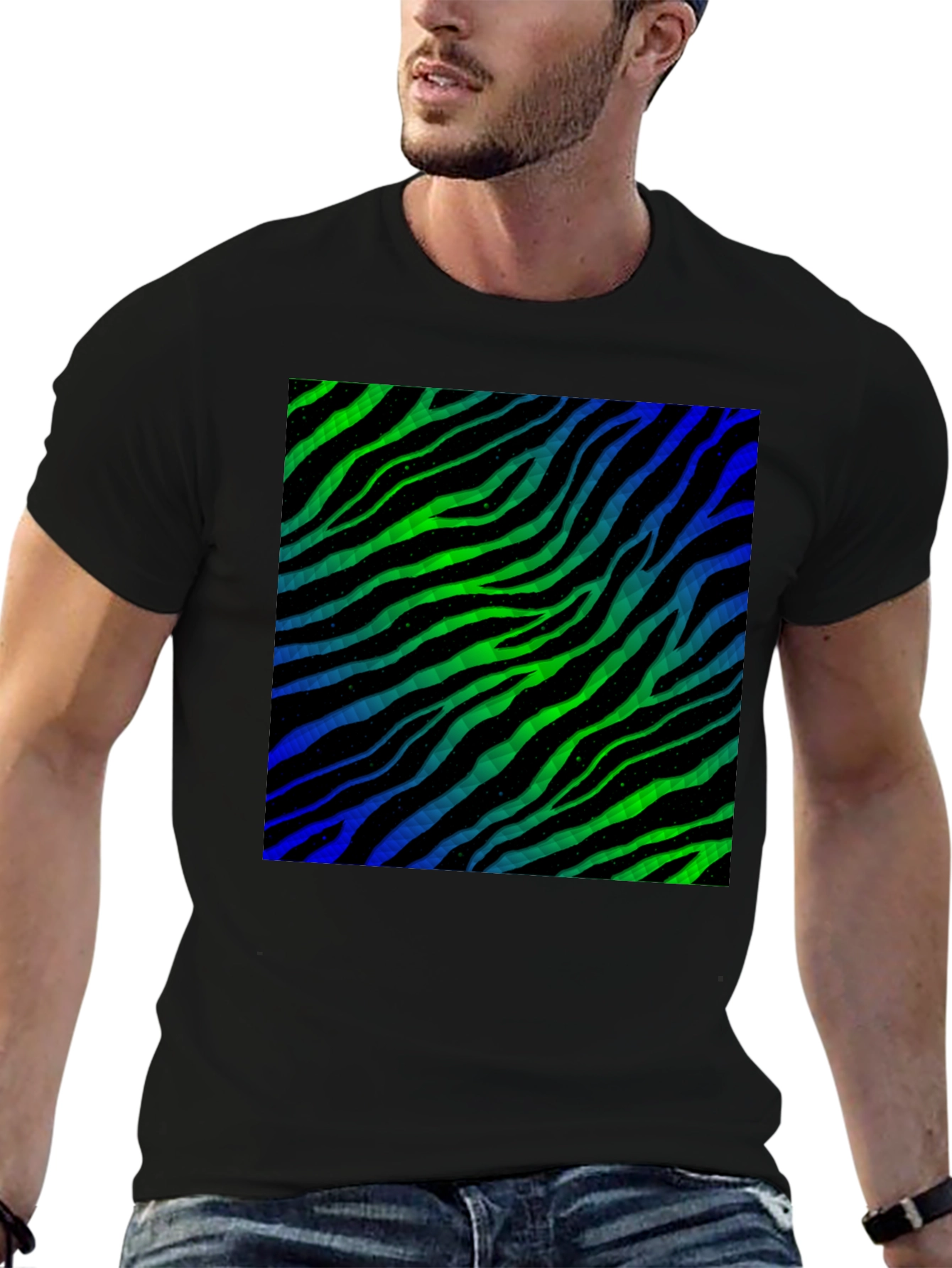 Zebra Stripe Pattern T-Shirt