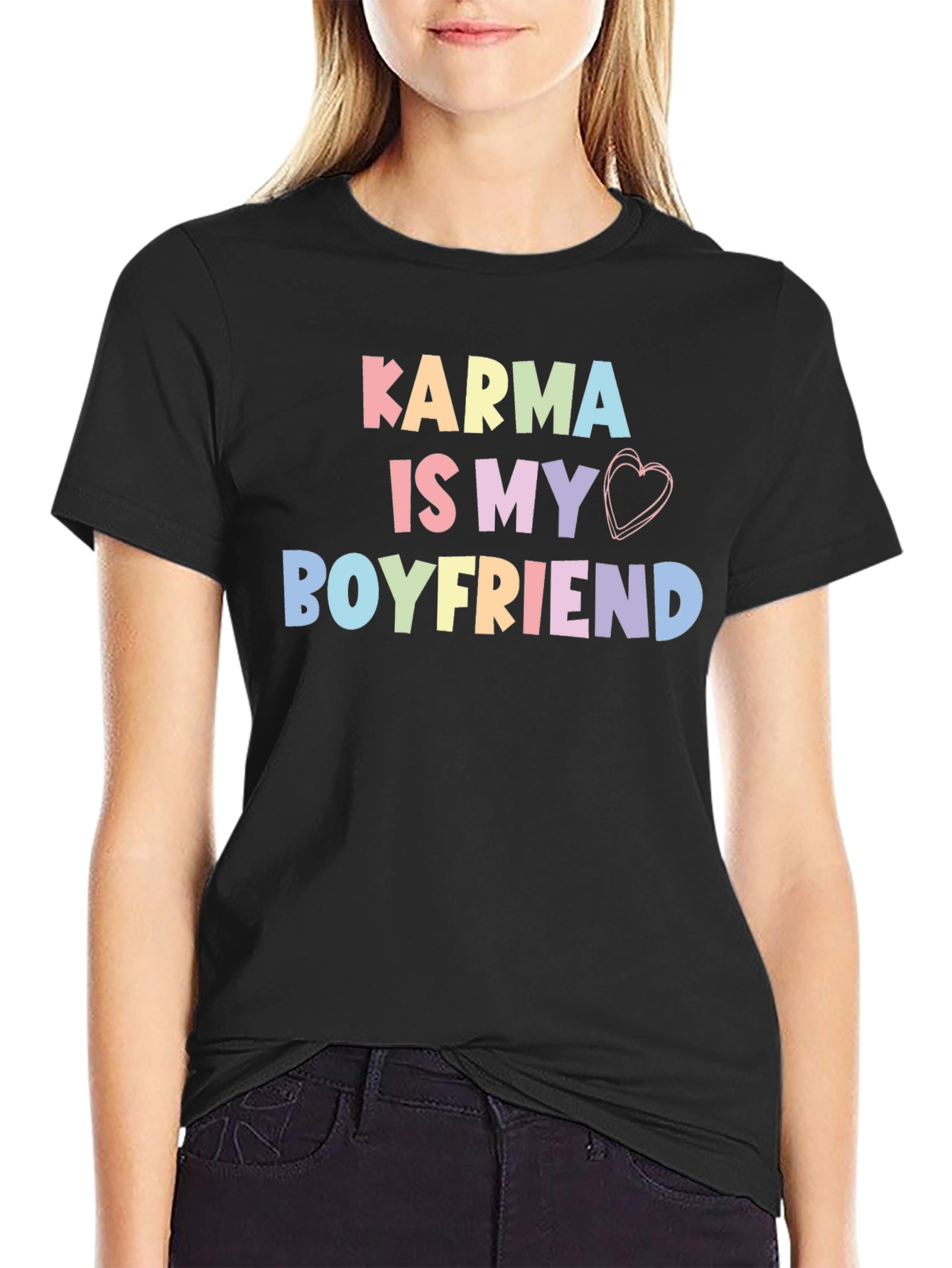 Karma Is My Boyfriend T-Shirt Trendy Cute Top
