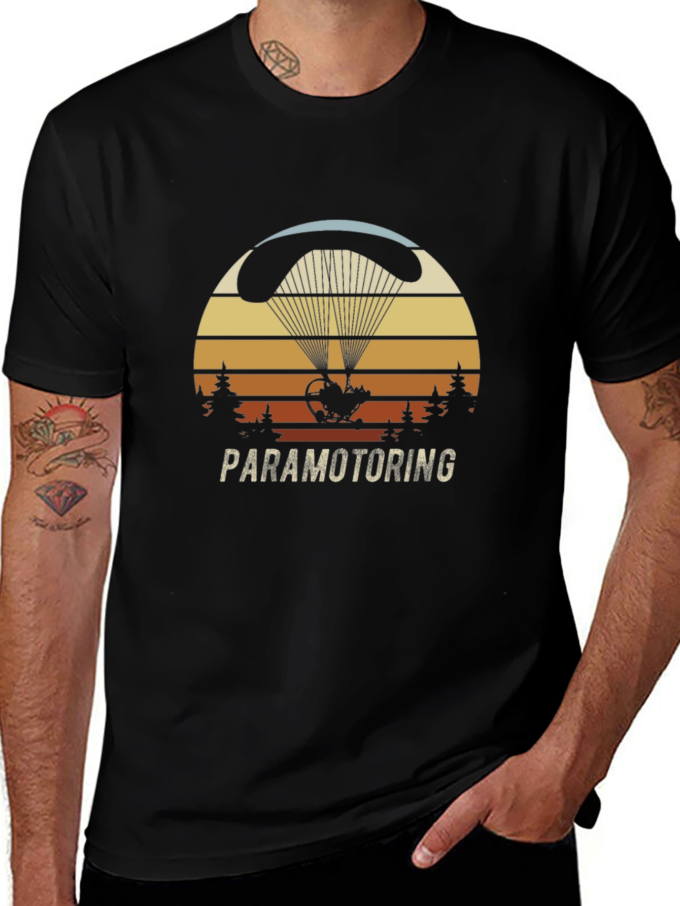 Paramotoring Sunset T-Shirt - Adventure Aviation Tee