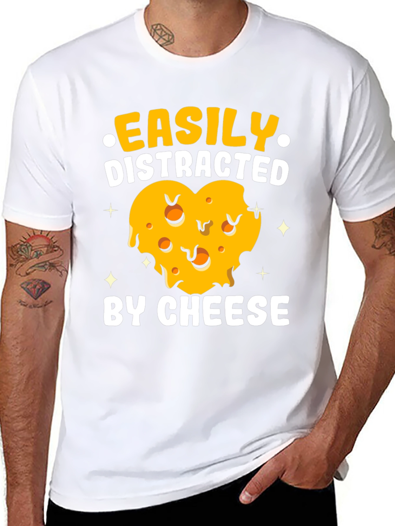 Easily Distracted by Cheese T-Shirt