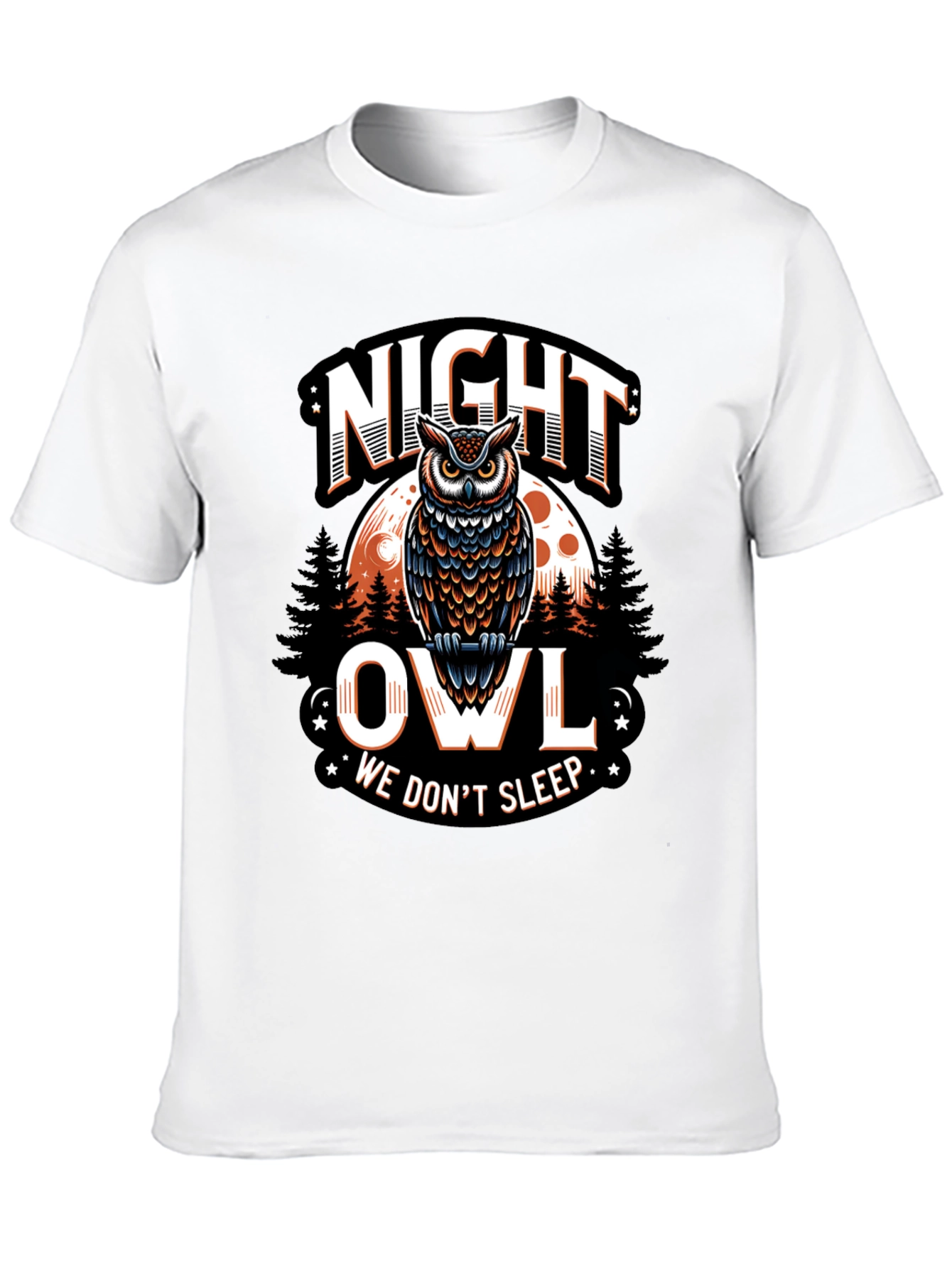 Night Owl Graphic Tee - We Dont Sleep T-Shirt