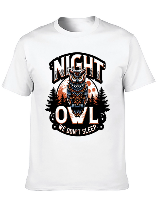 Night Owl Graphic Tee - We Dont Sleep T-Shirt