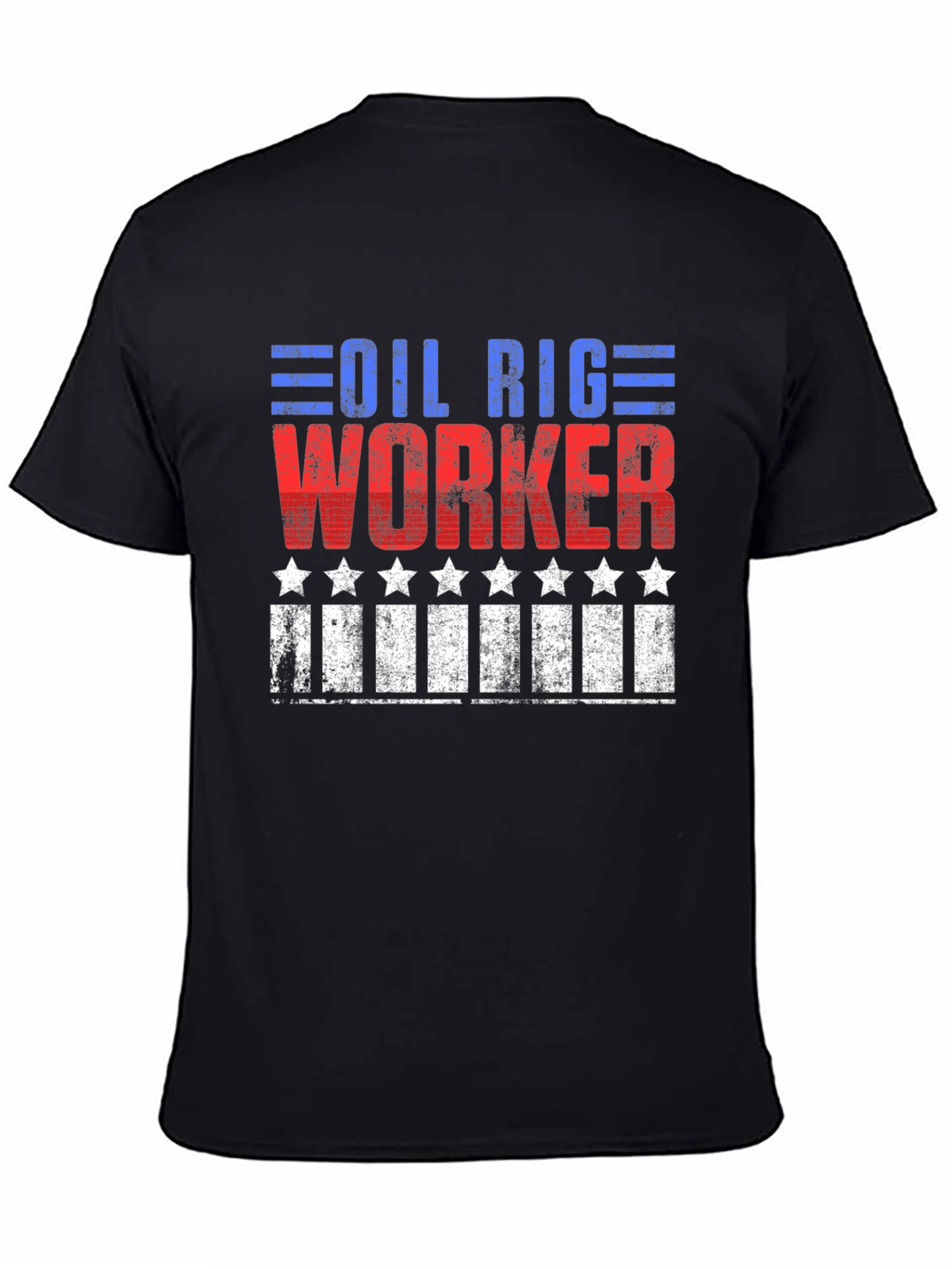Oil Rig Worker Patriotic Graphic Tee