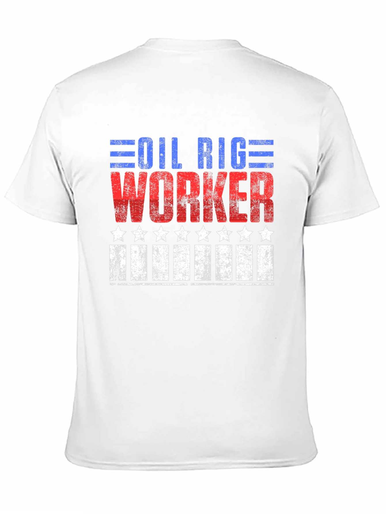 Oil Rig Worker Patriotic Graphic Tee