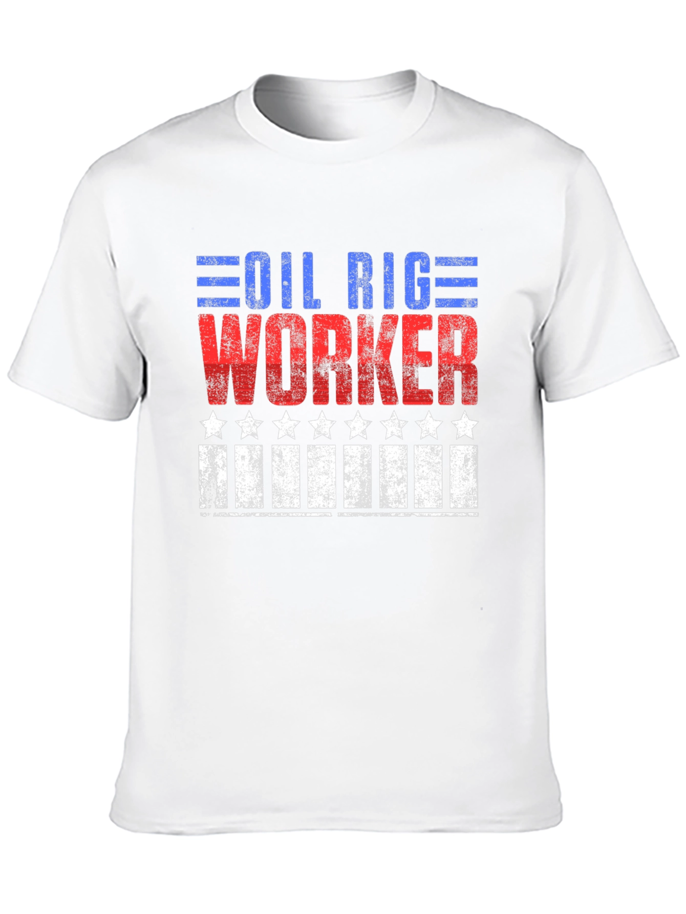Oil Rig Worker Patriotic Graphic Tee