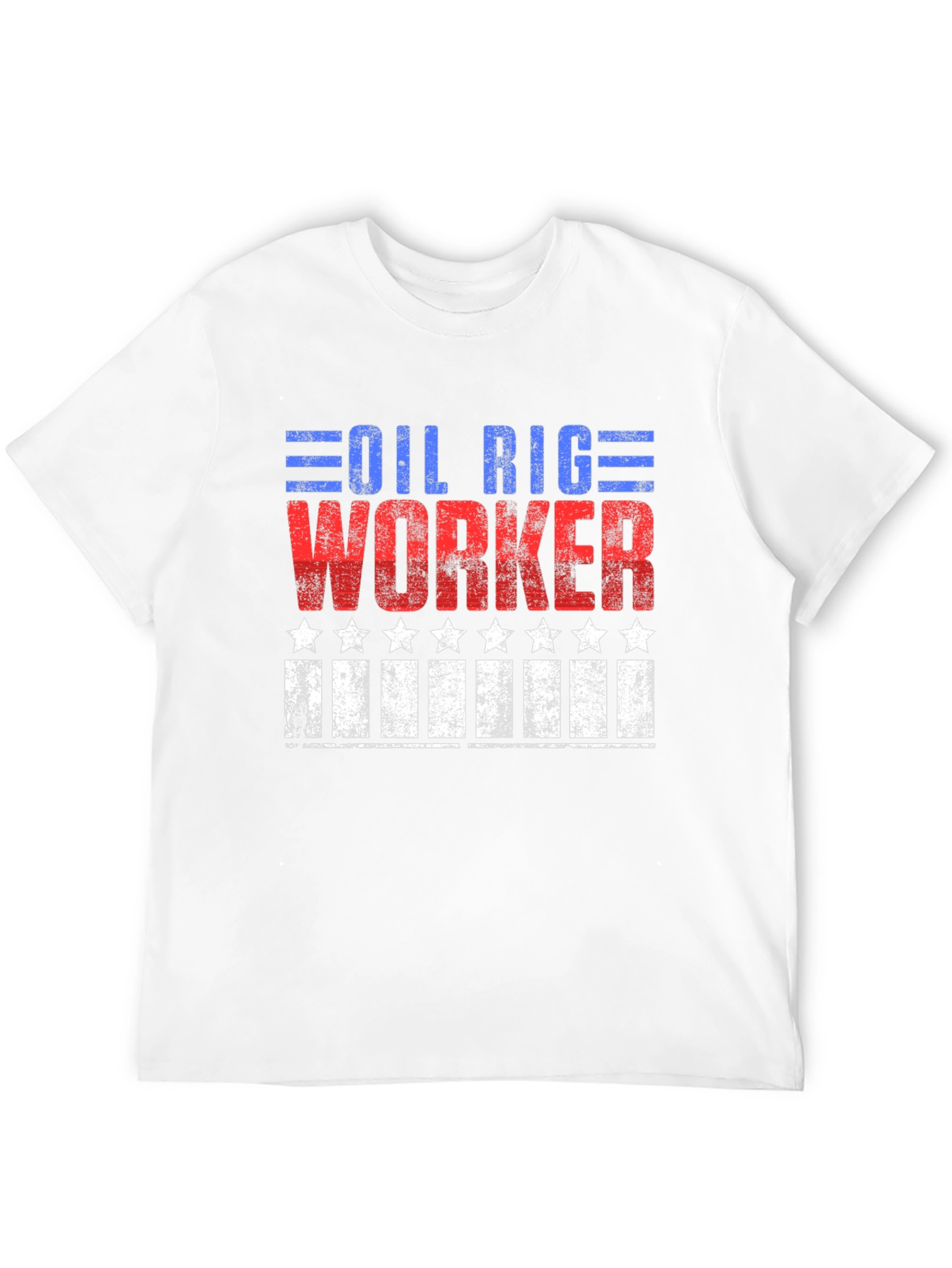Oil Rig Worker Patriotic Graphic Tee