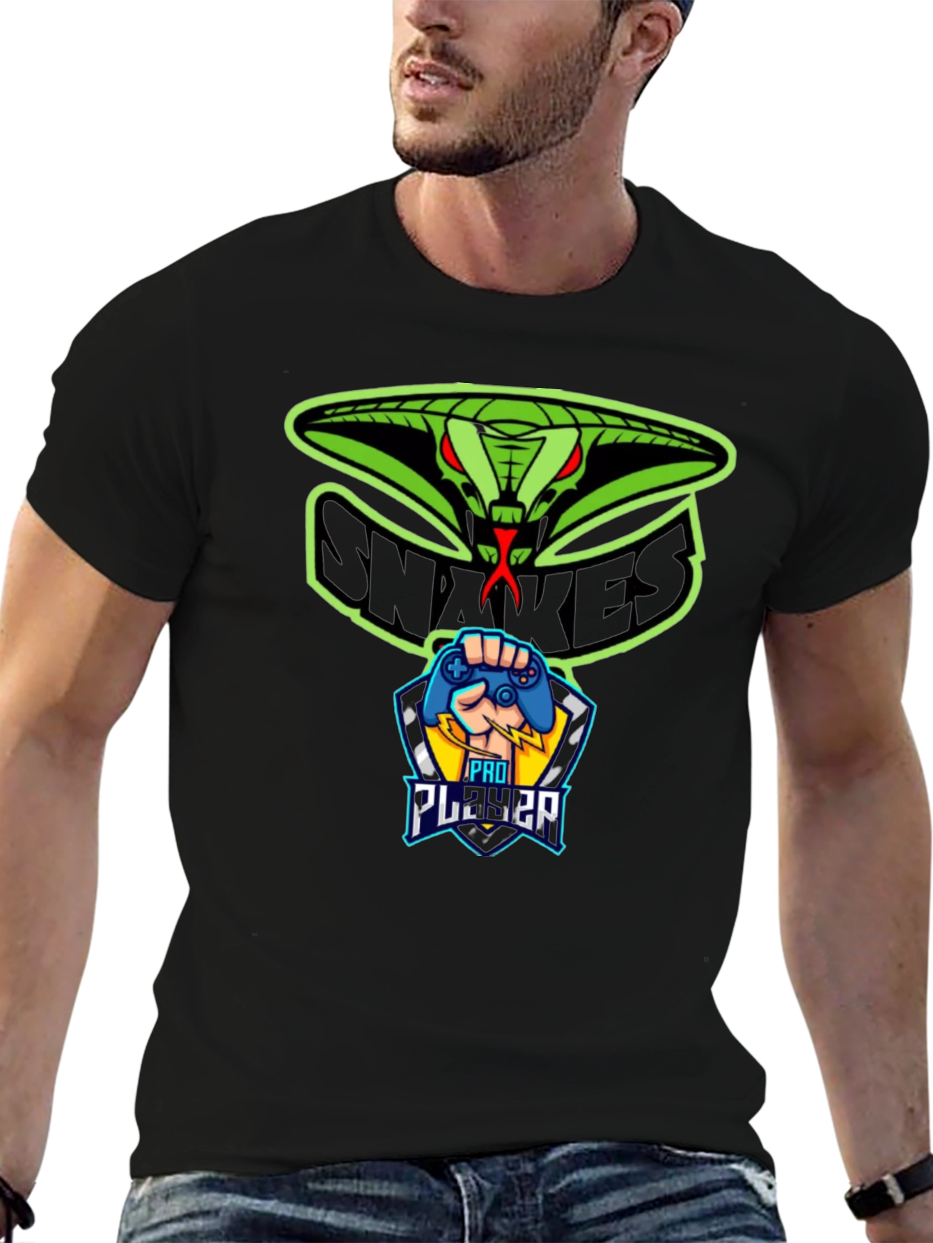 Snakes Pro Player T-Shirt - Gaming Apparel