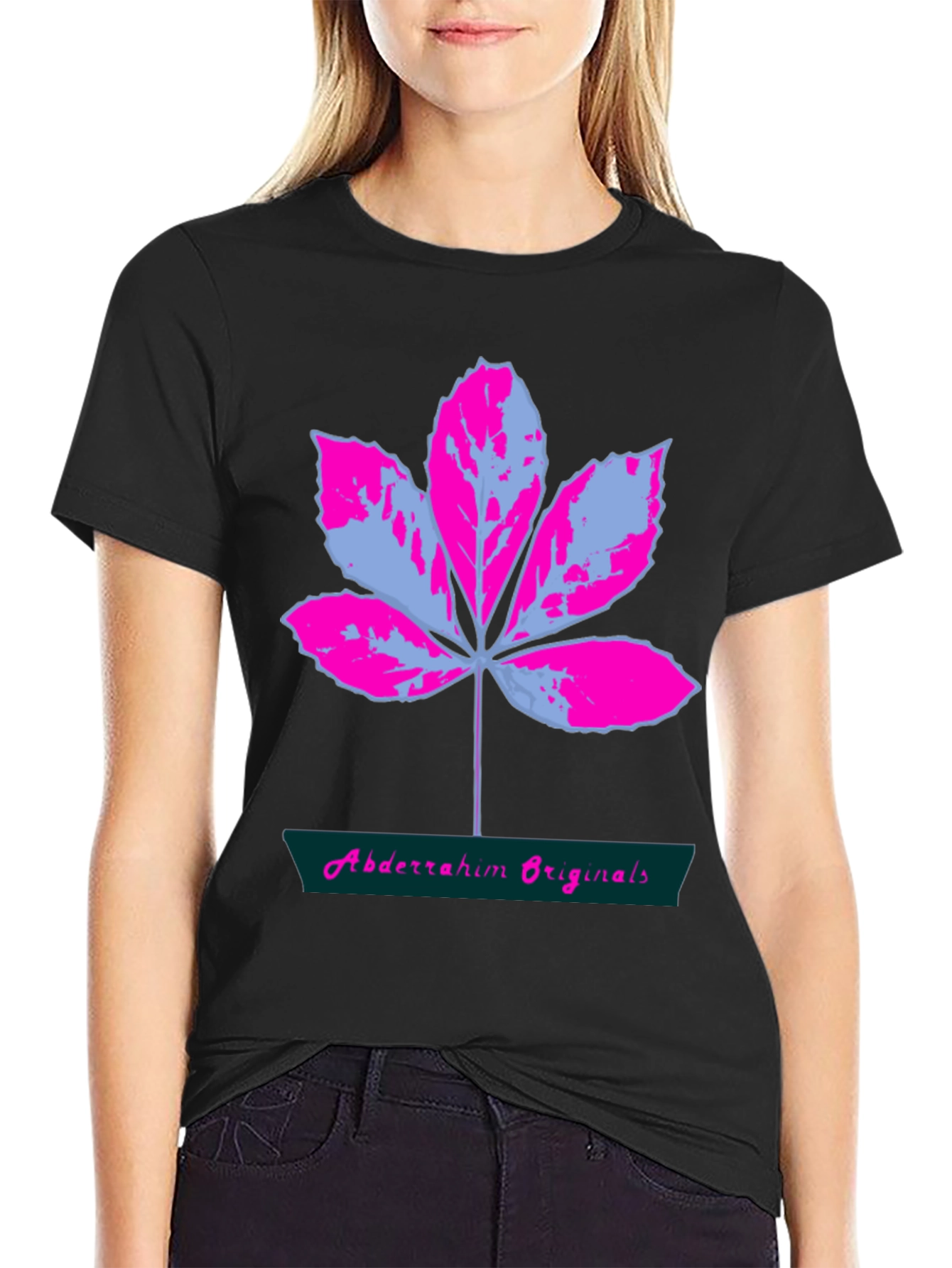 Leaf Logo Cotton T-Shirt - Abdderrahim Originals