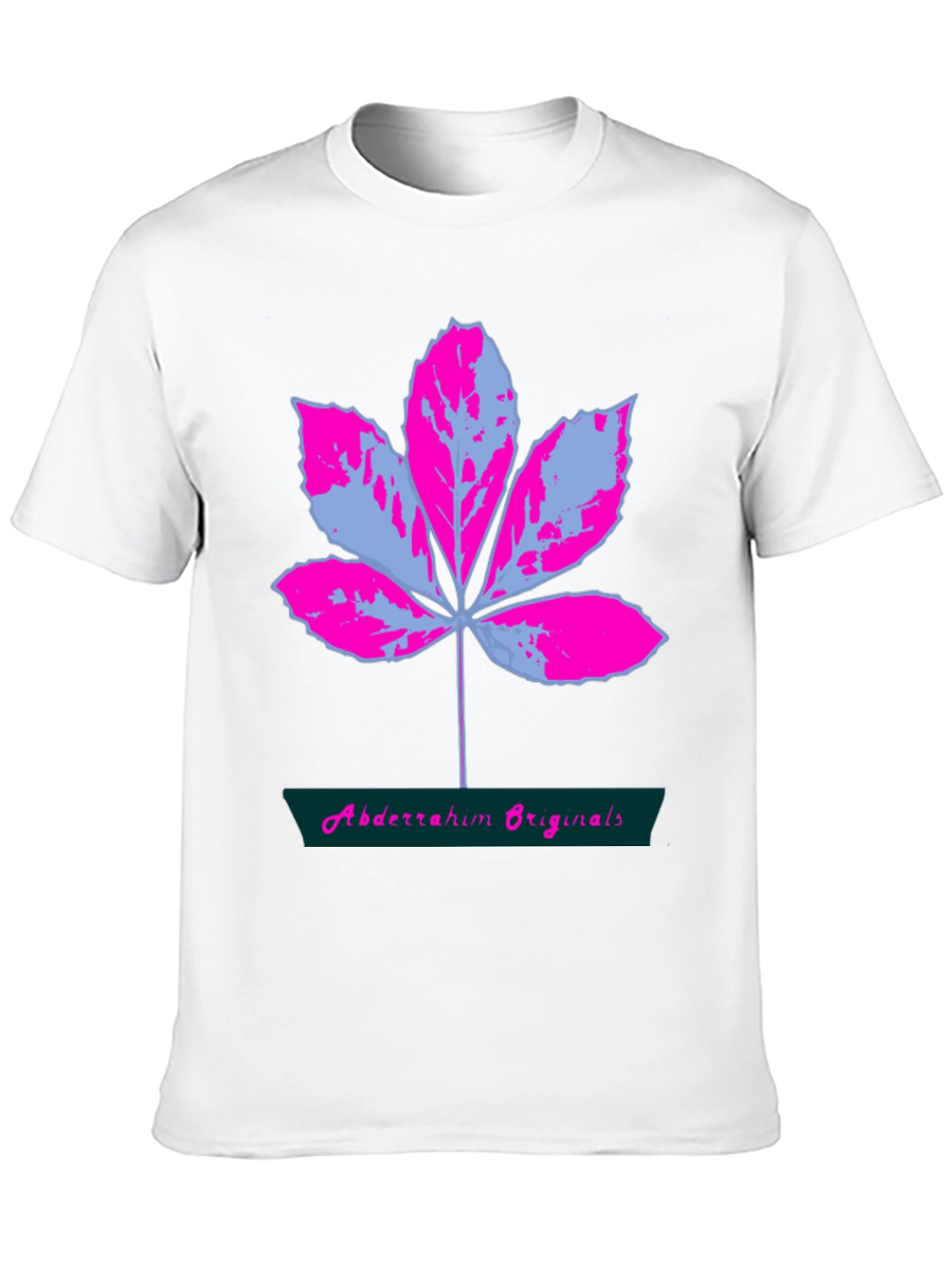 Leaf Logo Cotton T-Shirt - Abdderrahim Originals