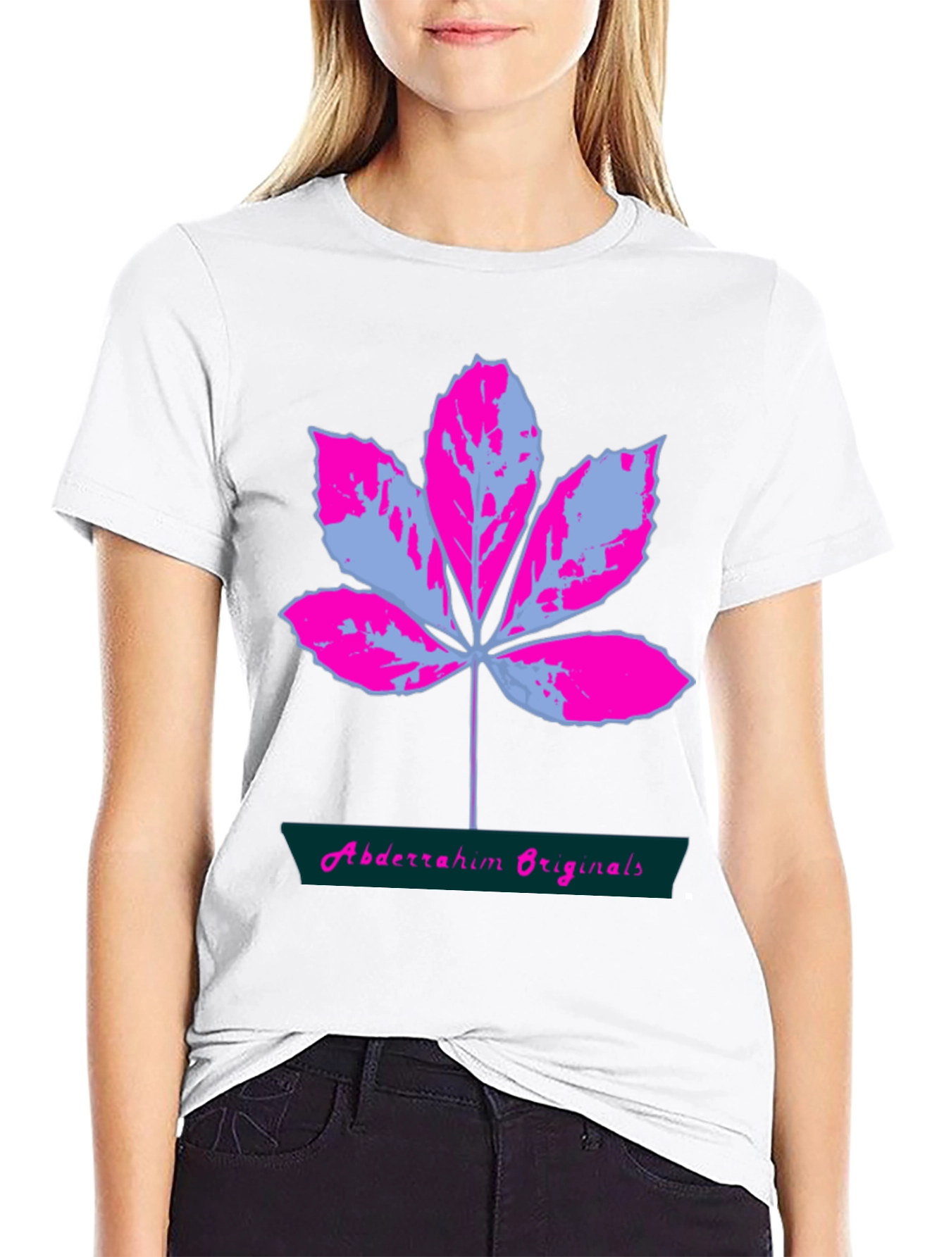 Leaf Logo Cotton T-Shirt - Abdderrahim Originals