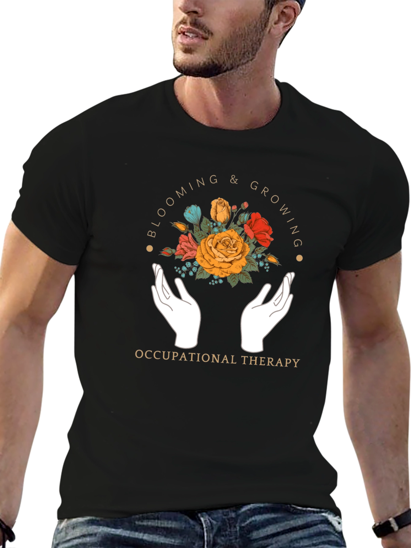 Occupational Therapy Floral Graphic T-Shirt