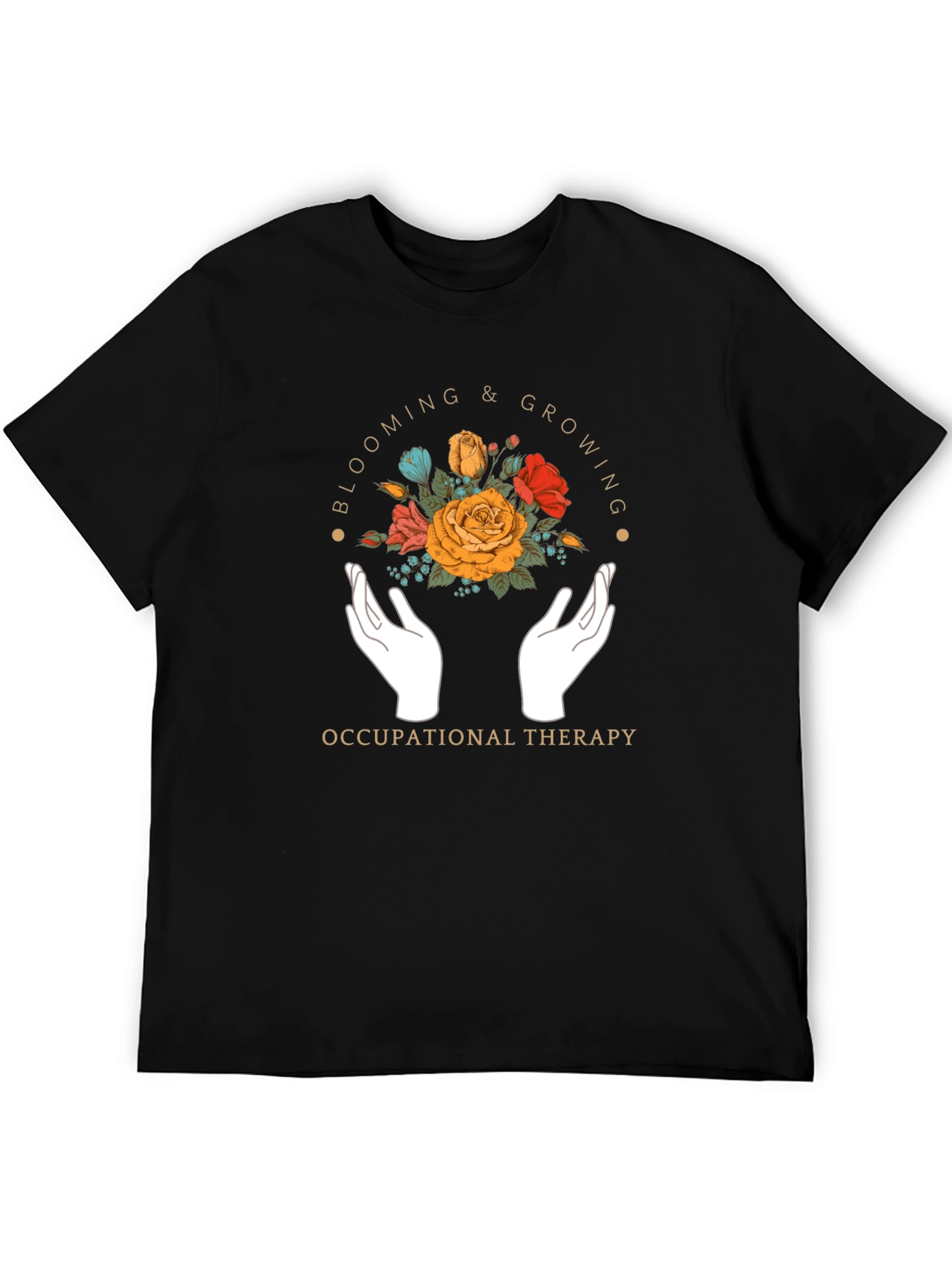 Occupational Therapy Floral Graphic T-Shirt