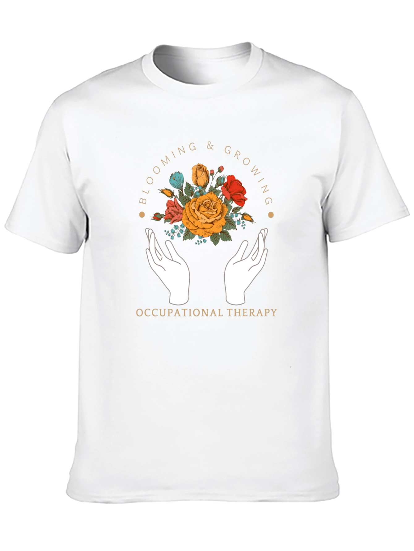 Occupational Therapy Floral Graphic T-Shirt