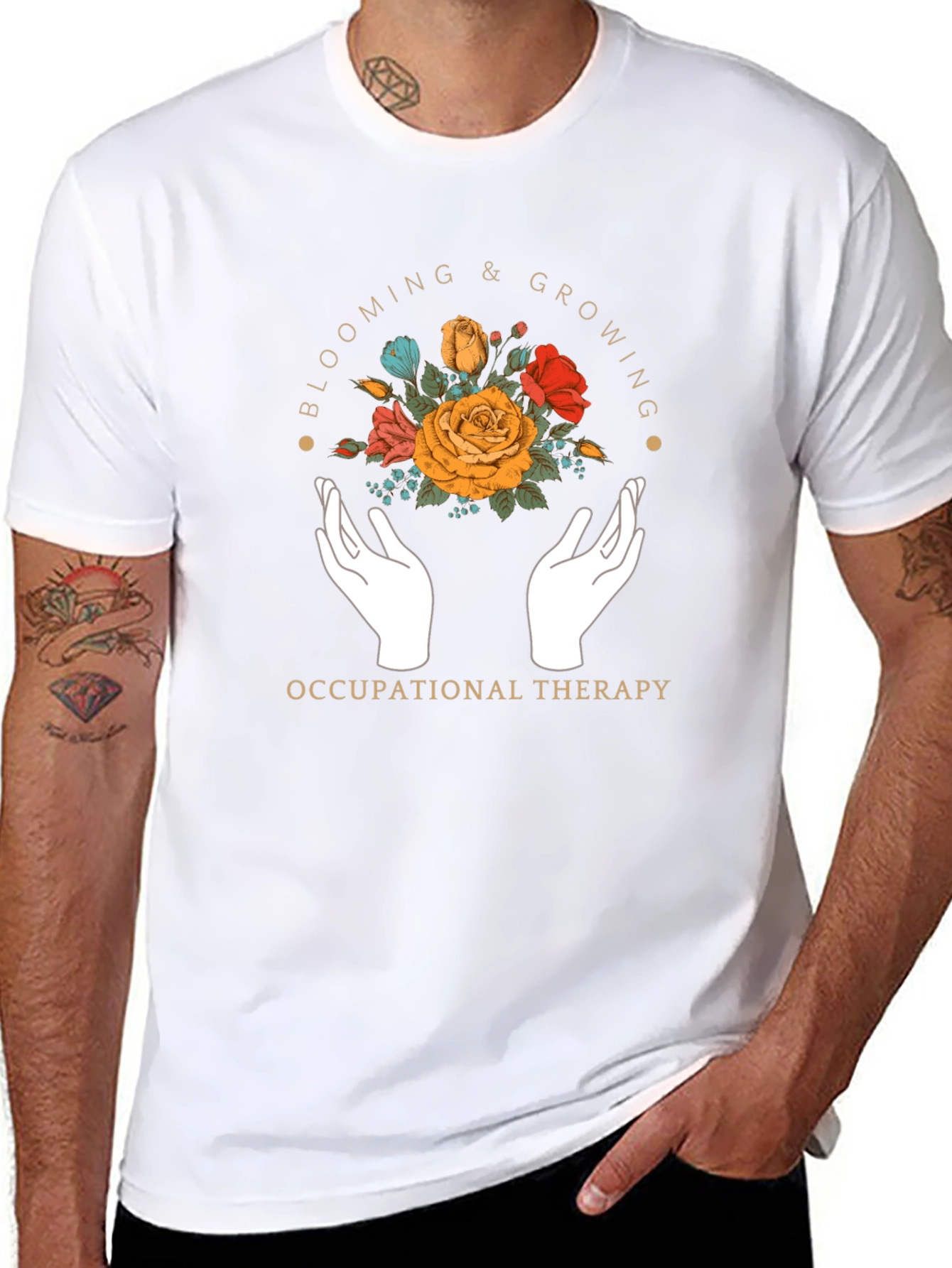 Occupational Therapy Floral Graphic T-Shirt