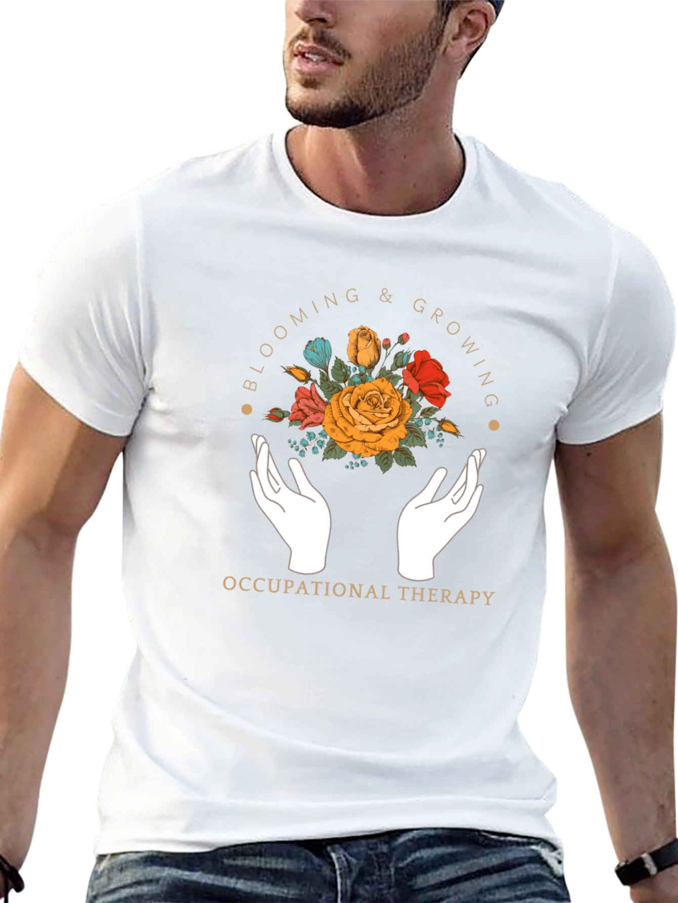 Occupational Therapy Floral Graphic T-Shirt