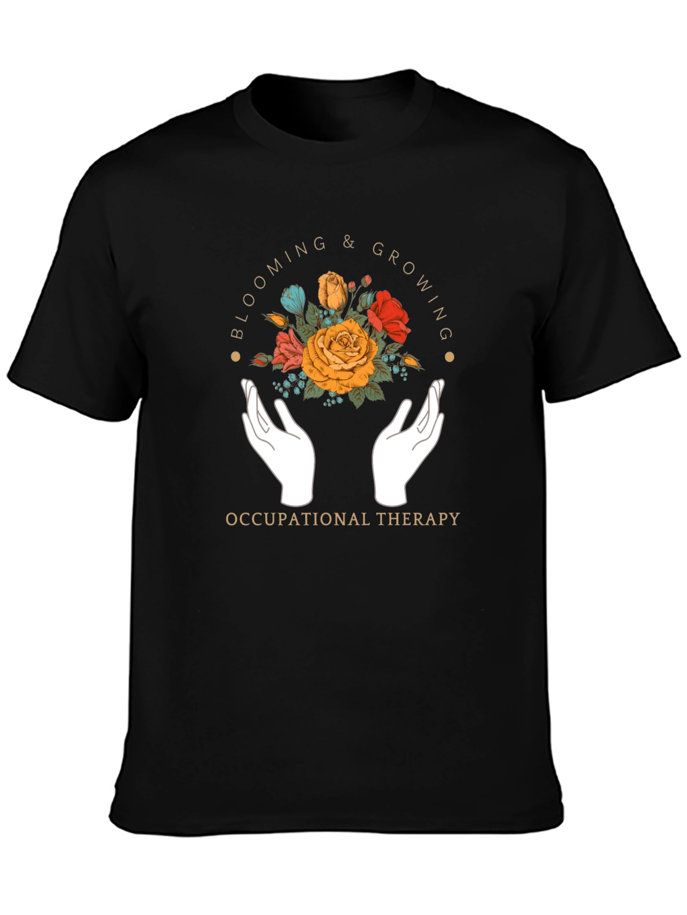 Occupational Therapy Floral Graphic T-Shirt