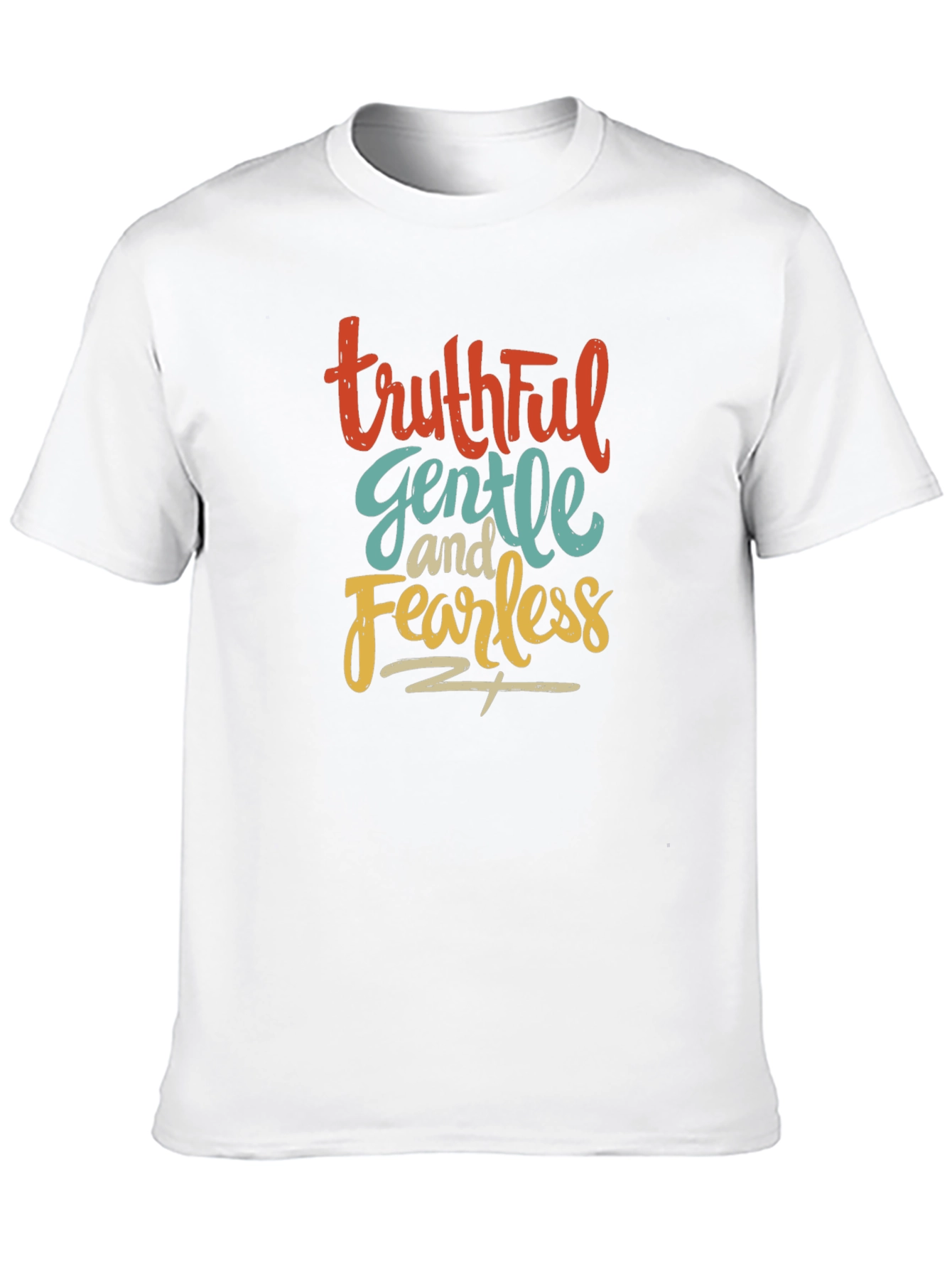 Truthful Gentle Fearless Black T-Shirt