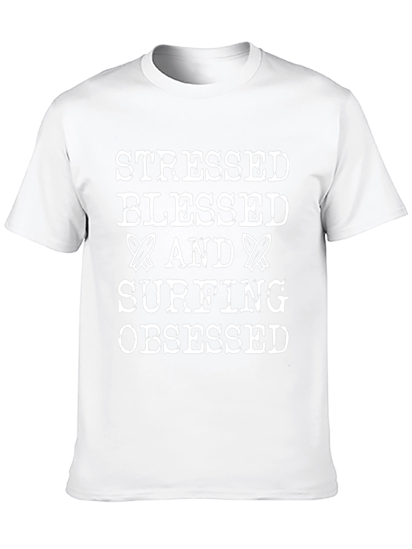 Stressed Blessed Surfing Obsessed Graphic Tee
