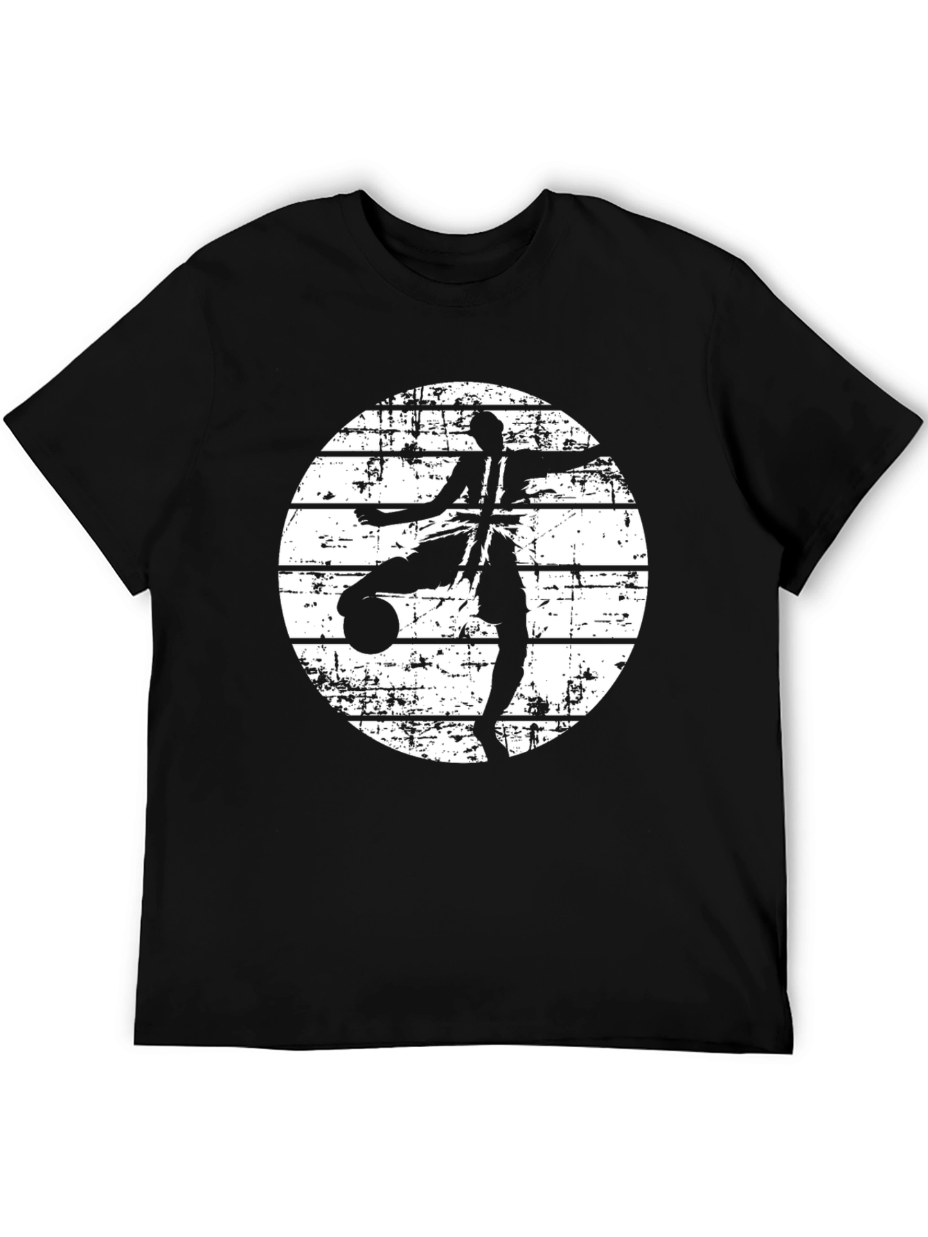 Soccer Player Black Graphic Tee