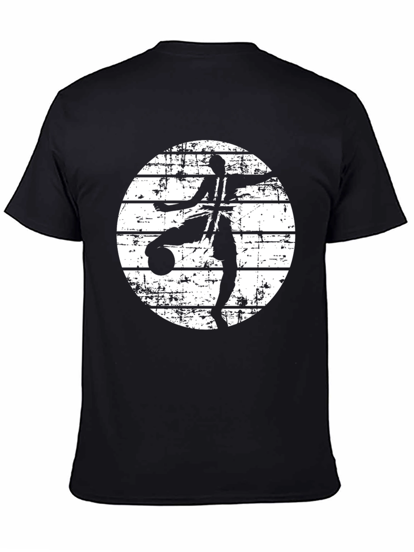Soccer Player Black Graphic Tee