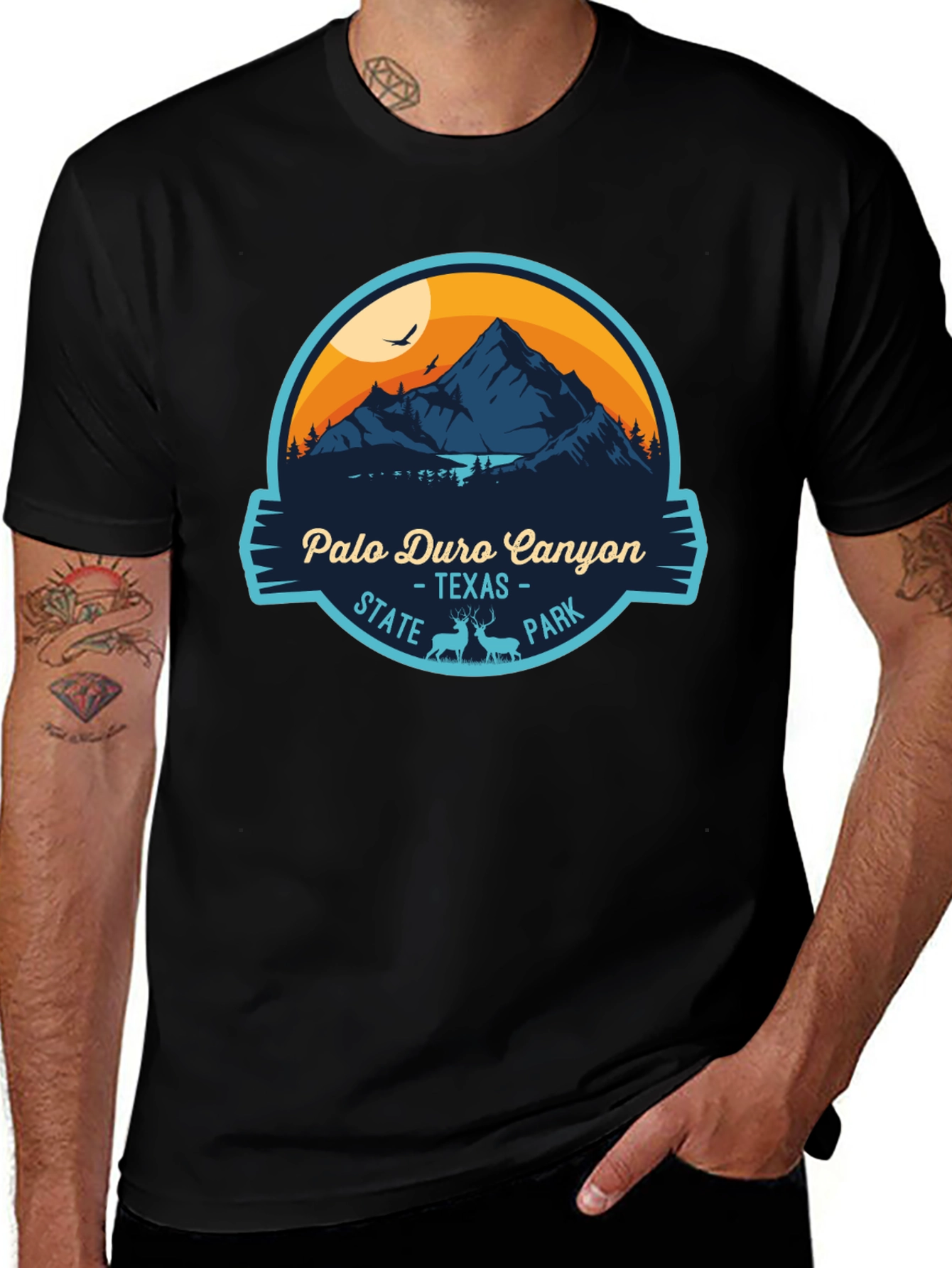 Palo Duro Canyon Texas State Park Black T-Shirt