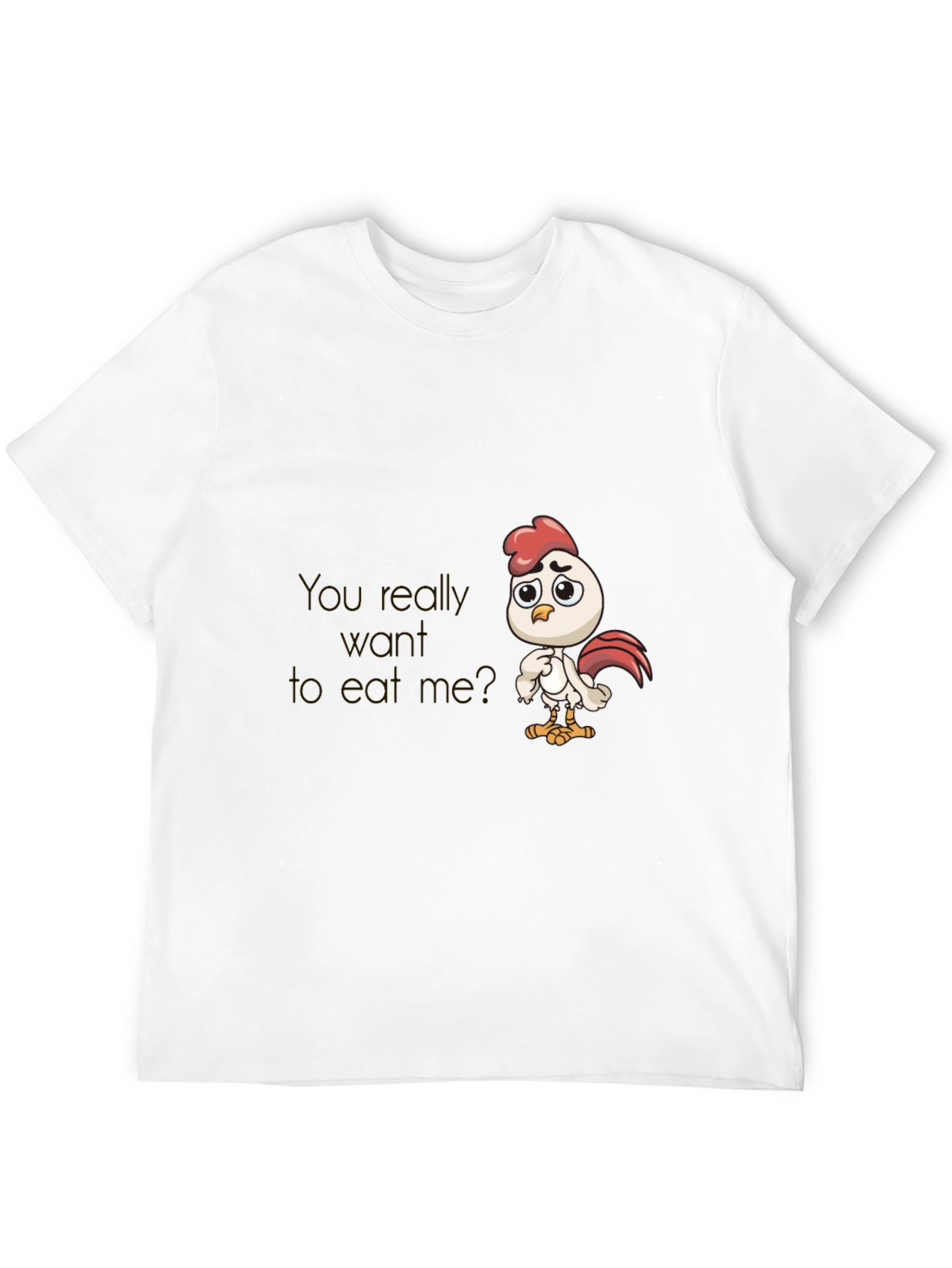 Funny Chicken Graphic Tee - Black T-Shirt