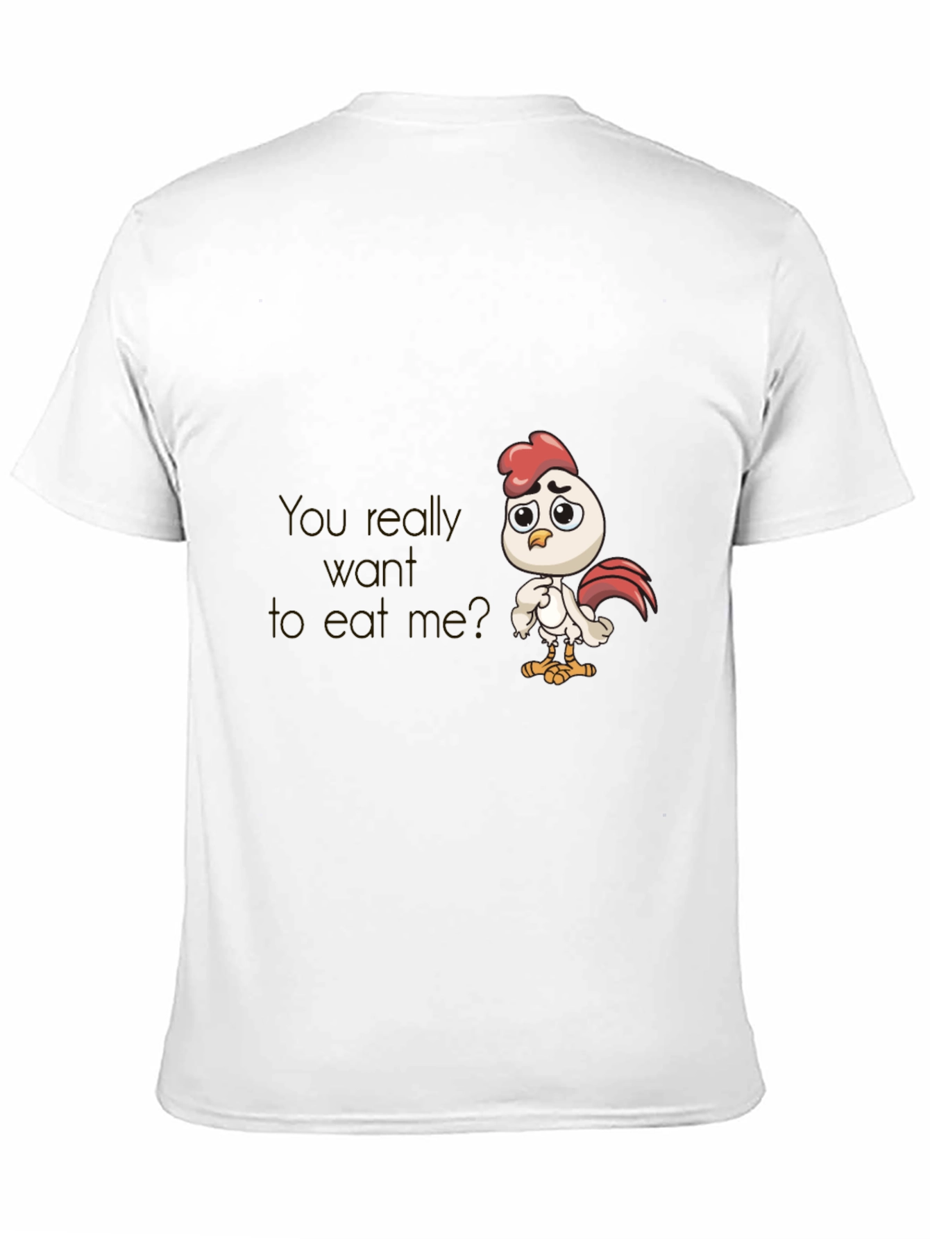 Funny Chicken Graphic Tee - Black T-Shirt
