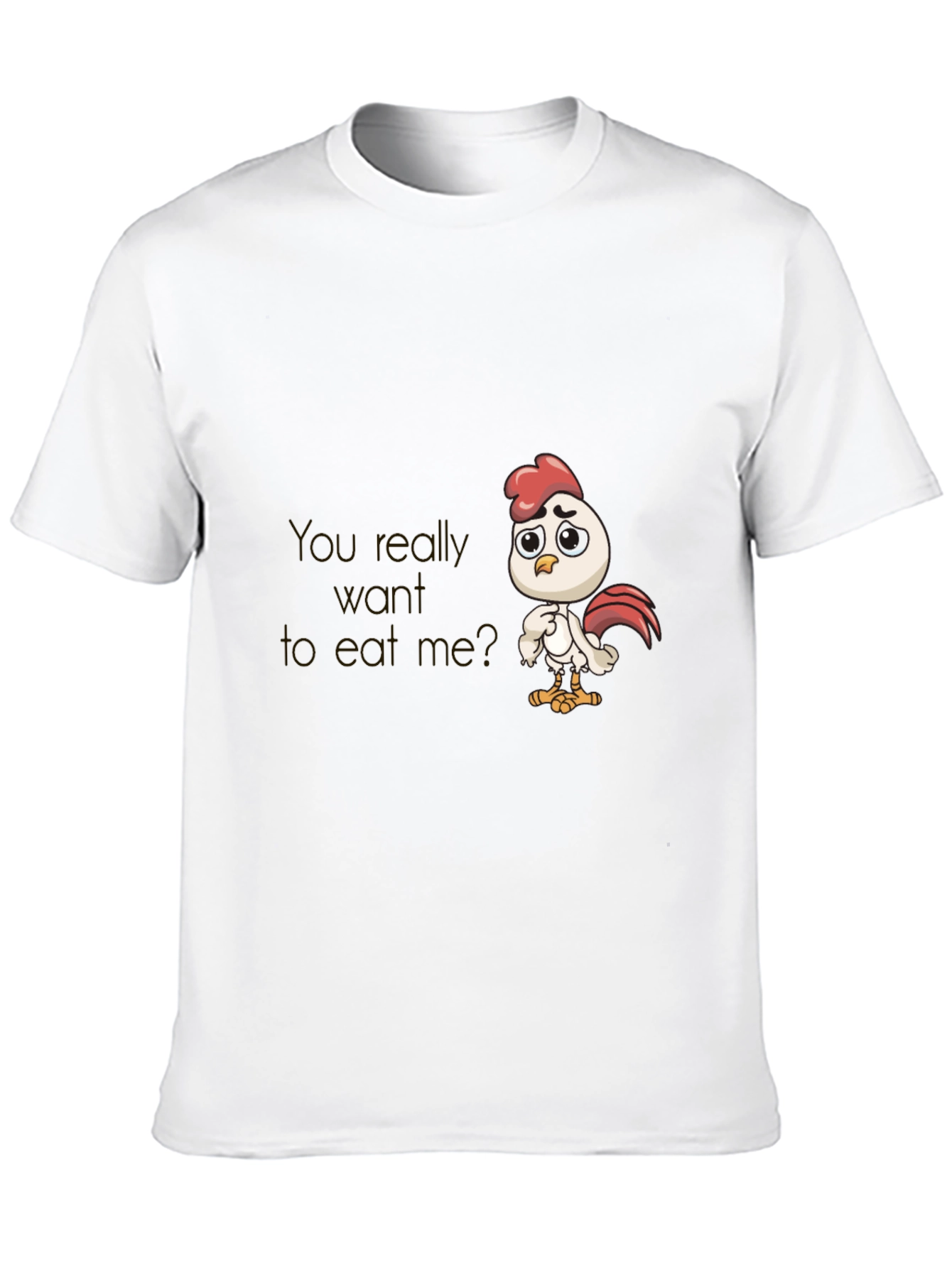 Funny Chicken Graphic Tee - Black T-Shirt