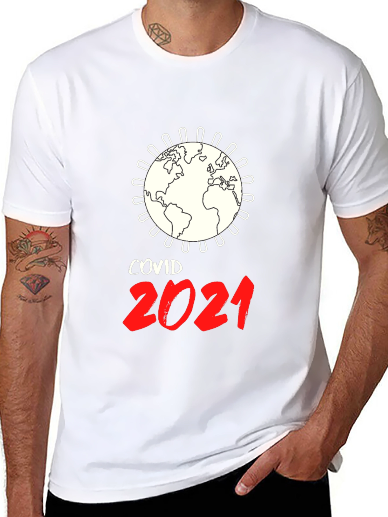 COVID-19 2021 Globe T-Shirt