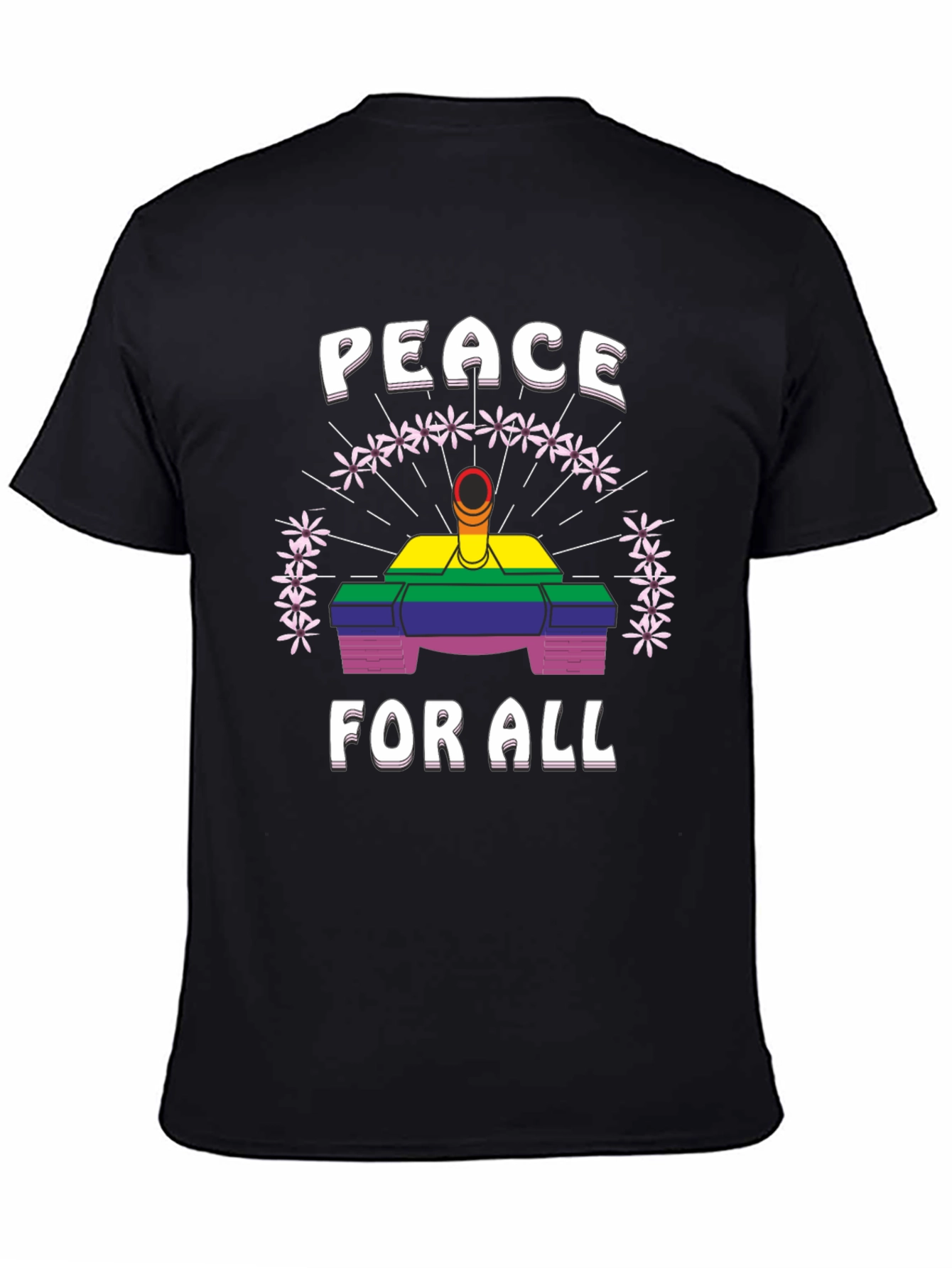 Peace For All Rainbow Tank Graphic Tee