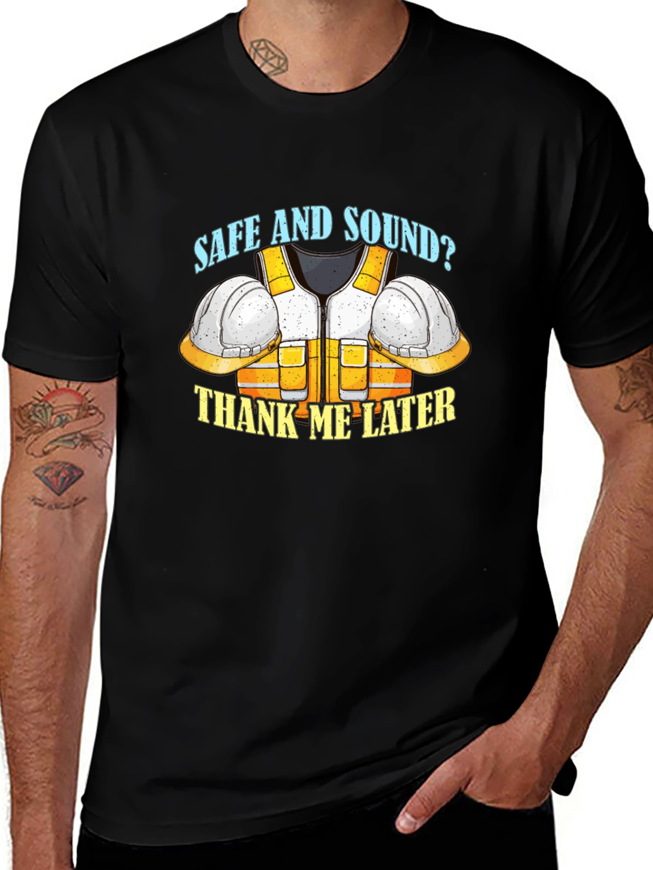 Safe and Sound Construction T-Shirt