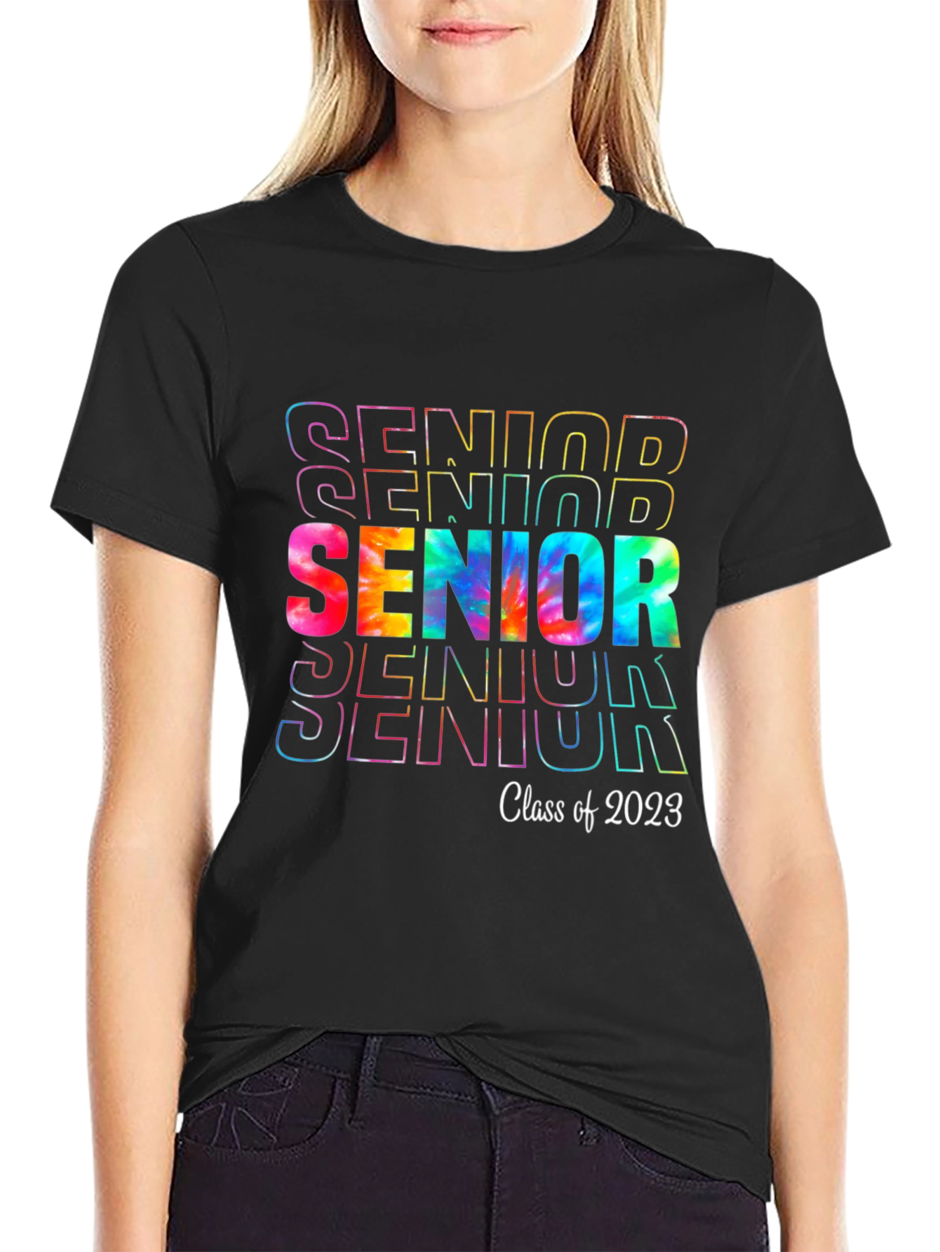 Senior Class of 2023 Tie-Dye Graphic T-Shirt