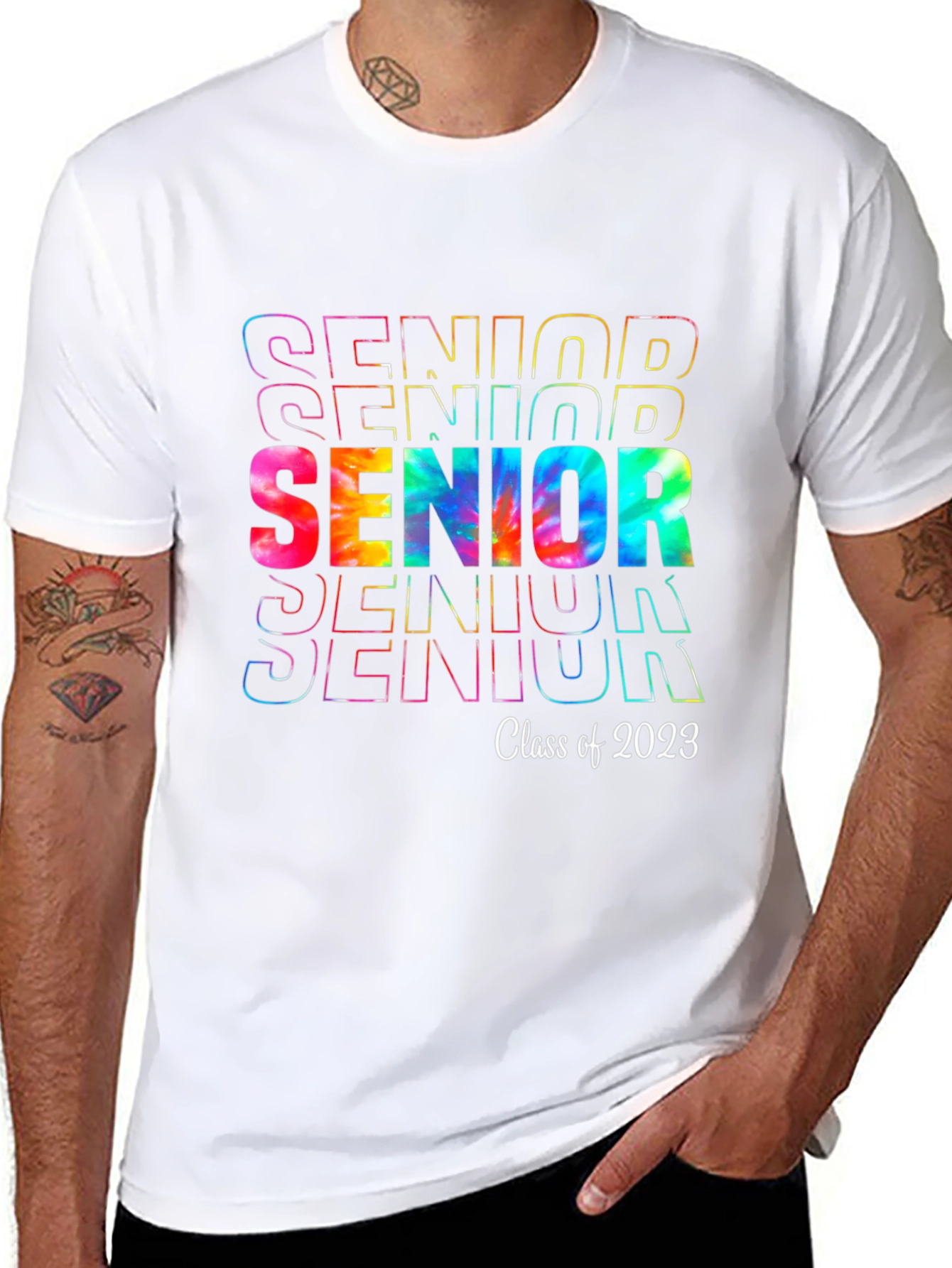 Senior Class of 2023 Tie-Dye Graphic T-Shirt