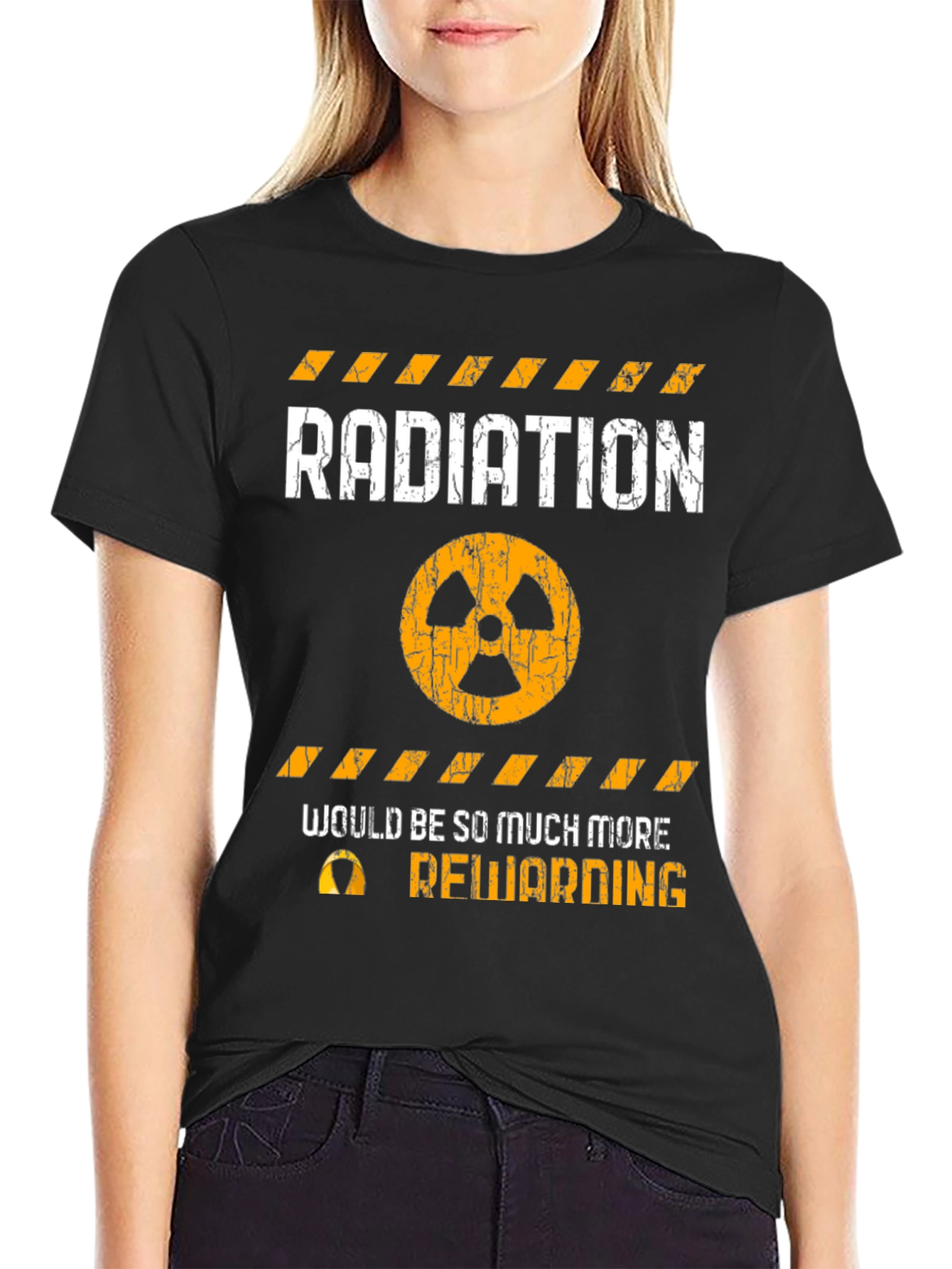 Radiation Hazard Funny Graphic T-Shirt