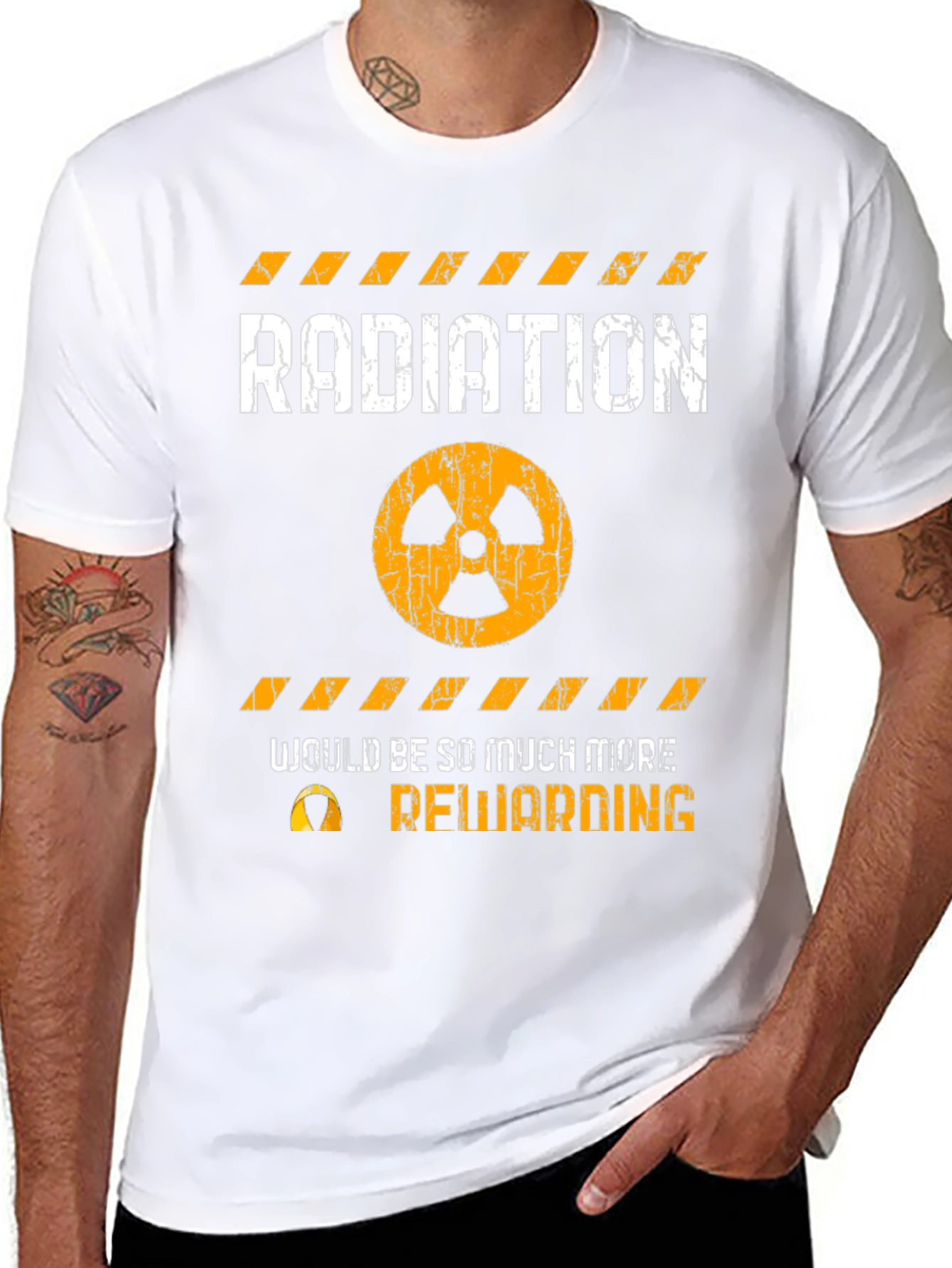 Radiation Hazard Funny Graphic T-Shirt